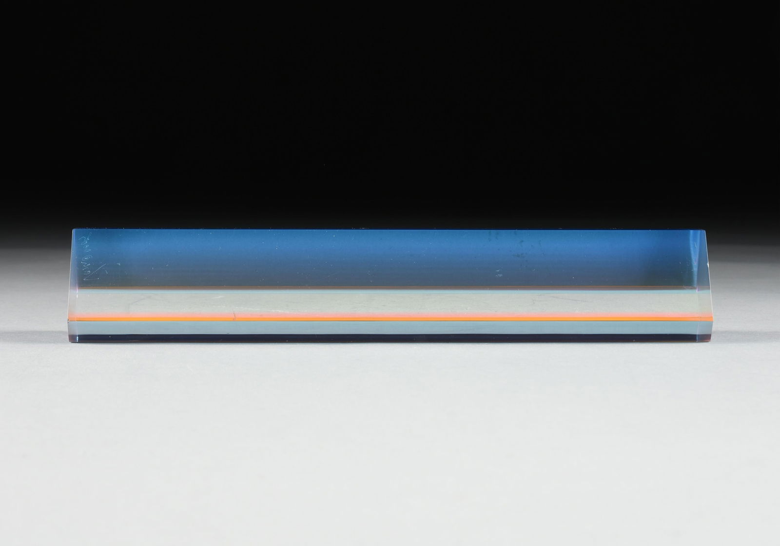 VASA MIHICH (American b. 1933) "Triangular Prism," 2005, acrylic sculpture, signed and dated, "Vasa (1 of 7)