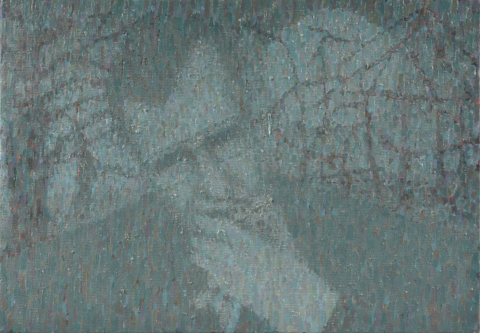 RON HOOVER (American/Texas 1944-2008) “Bush Scape,” 1992, oil on canvas, titled, dated (1 of 12)