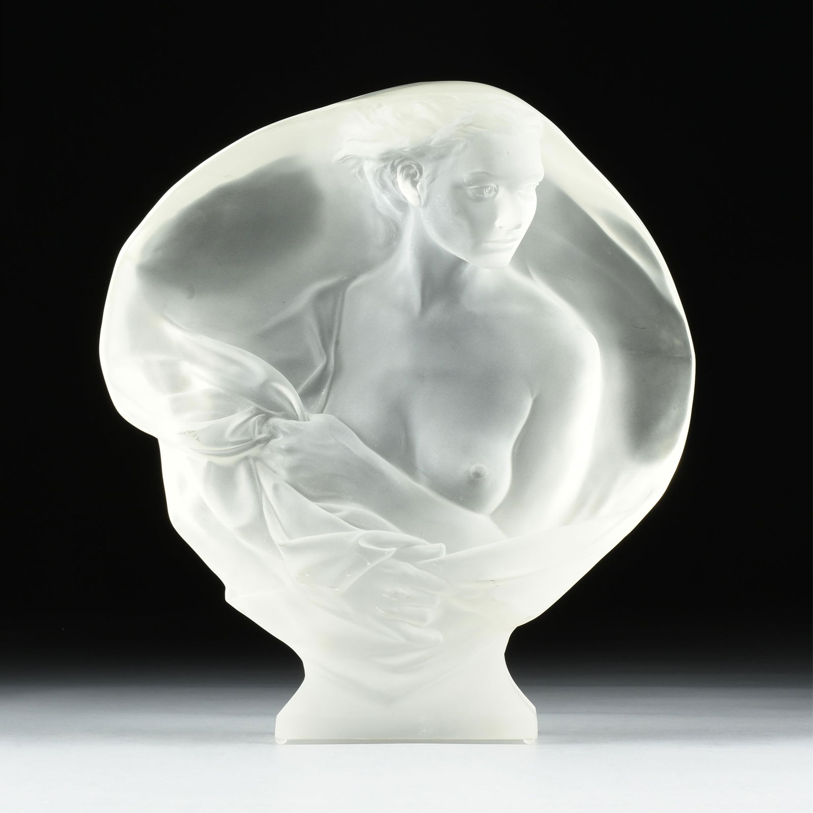 FREDERICK HART (American 1943-1999) "Contemplation," 1985, acrylic resin, signed at base, "Hart," (1 of 7)