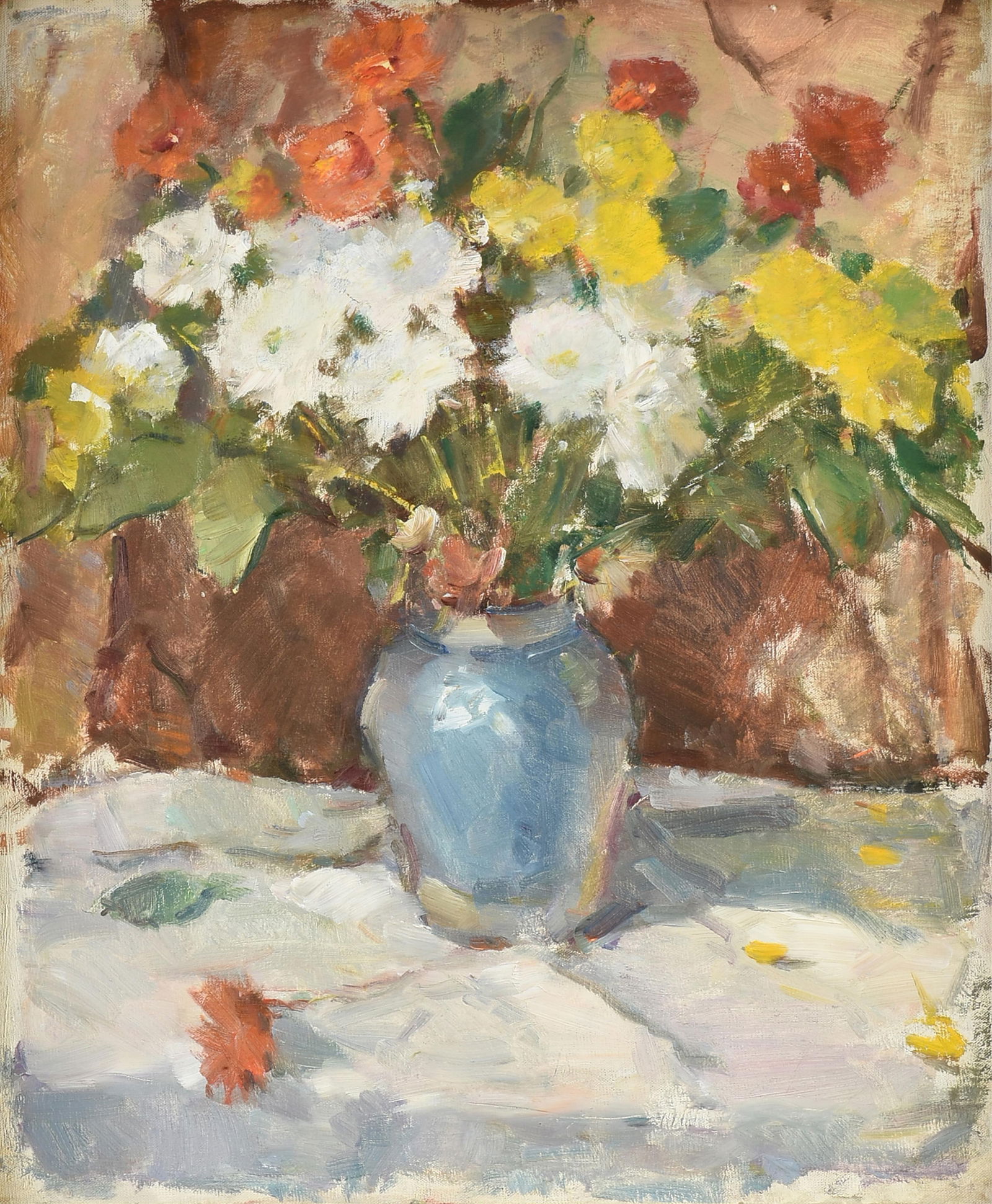 CARL W. PETERS (American 1897-1980) "Floral Still Life," 20TH CENTURY, oil on canvas, stamped on (1 of 15)