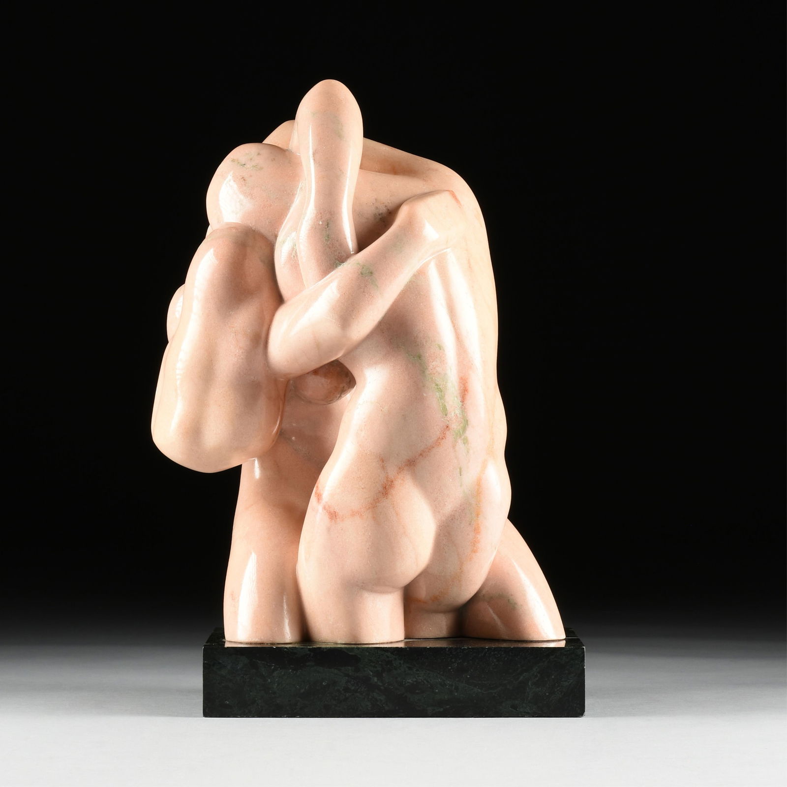CHARLES UMLAUF (American/Texas 1911-1994) “The Embrace,” CIRCA 1980, sculpture carved (1 of 9)