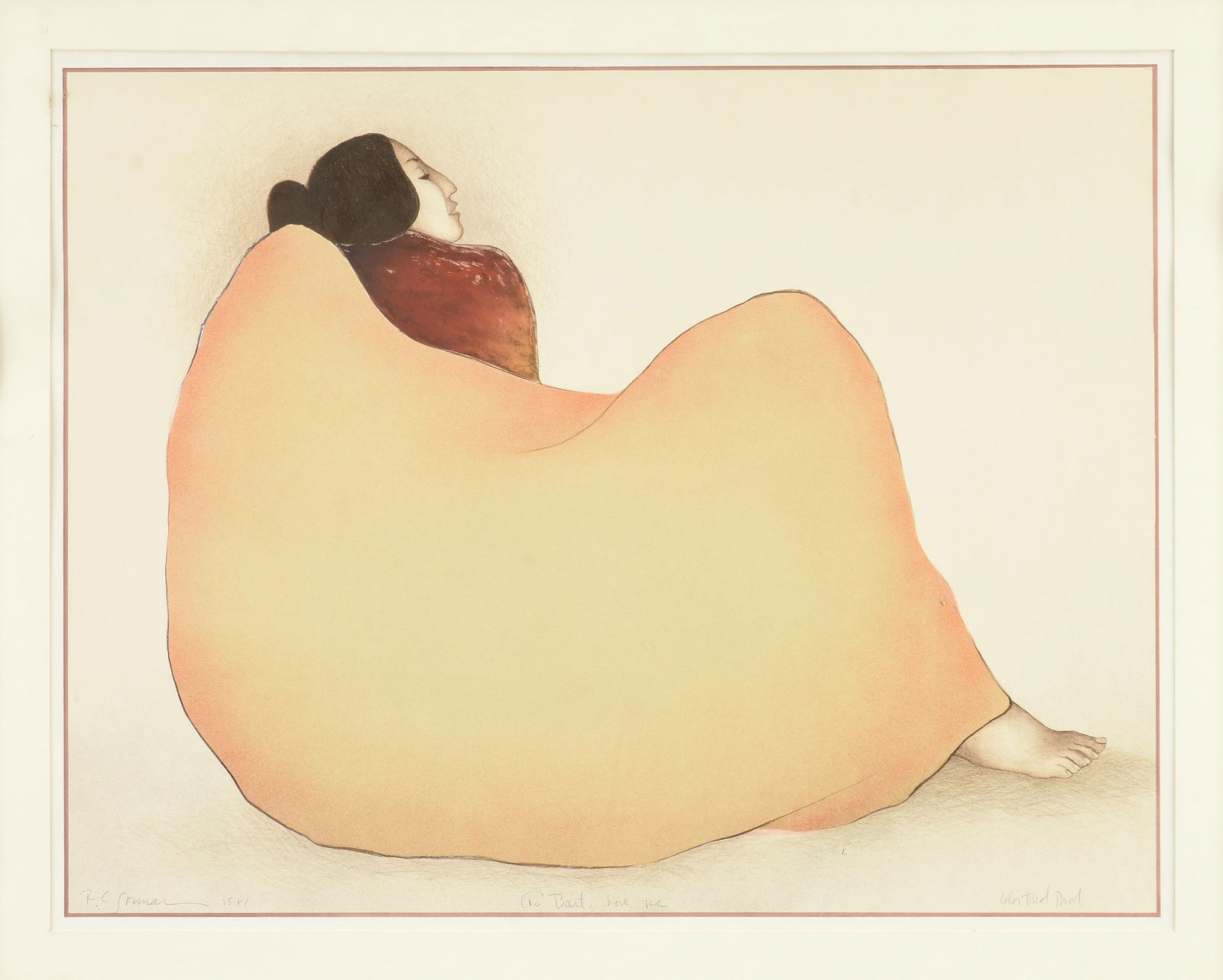 R.C. GORMAN (American 1932-2005) "Woman from Gallup," 1981, lithograph on wove paper, signed and (1 of 15)