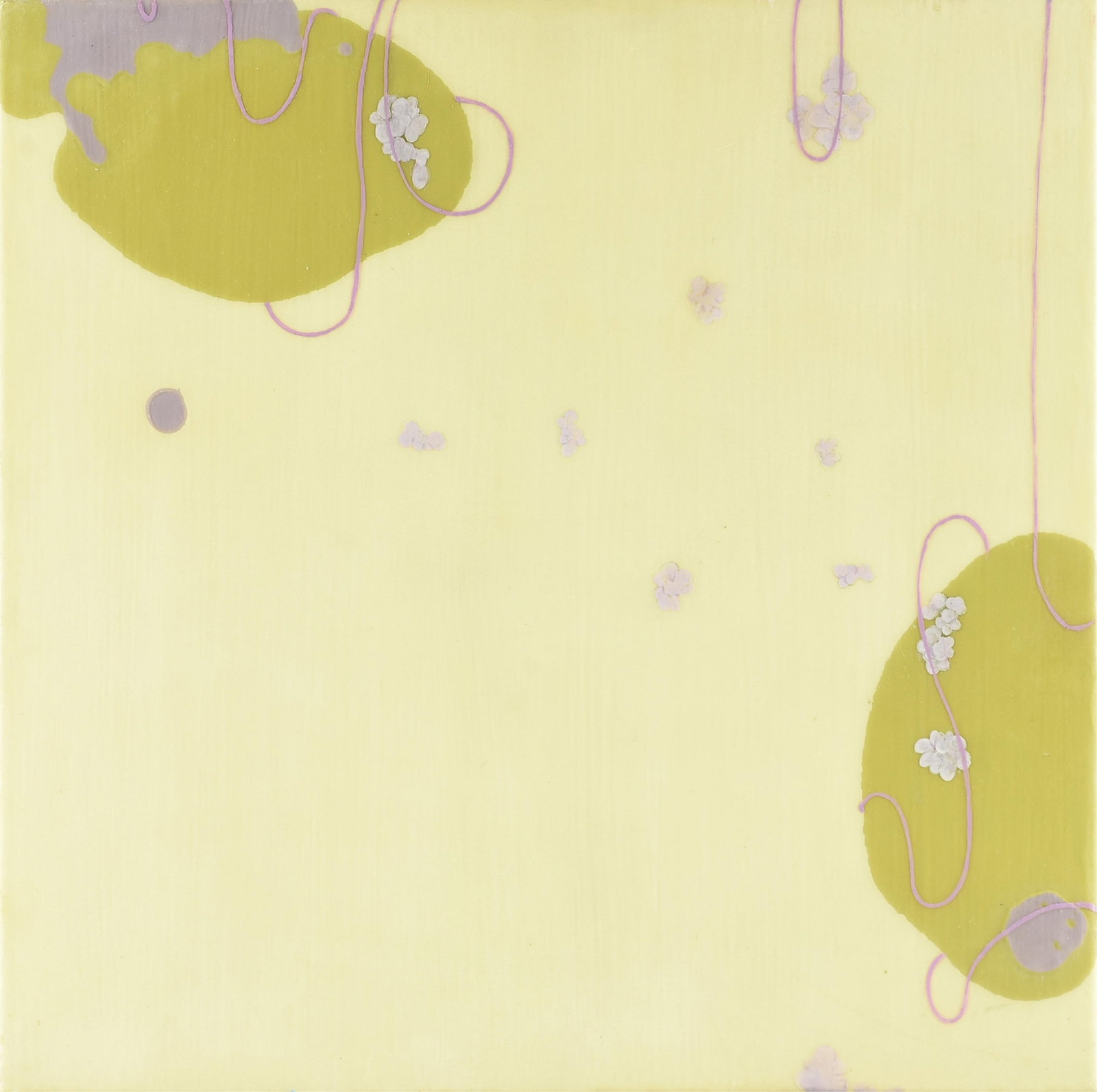 ELIZABETH BARRERA (American b. 1974) “Meru,” 2003, acrylic on canvas over panel, signed: ELIZABETH BARRERA (American b. 1974) “Meru,” 2003, acrylic on canvas over panel, signed and dated on the canvas on reverse, "Elizabeth Barrera 2003," with a label on reverse from Hooks-Eps