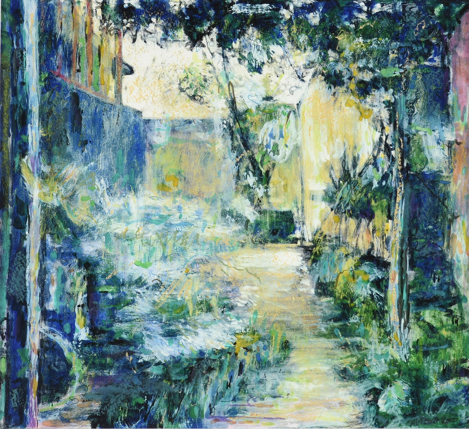 RICHARD STOUT (American/Texas 1934-2020) "Garden Landscape (Untitled)," 2000, (1 of 11)