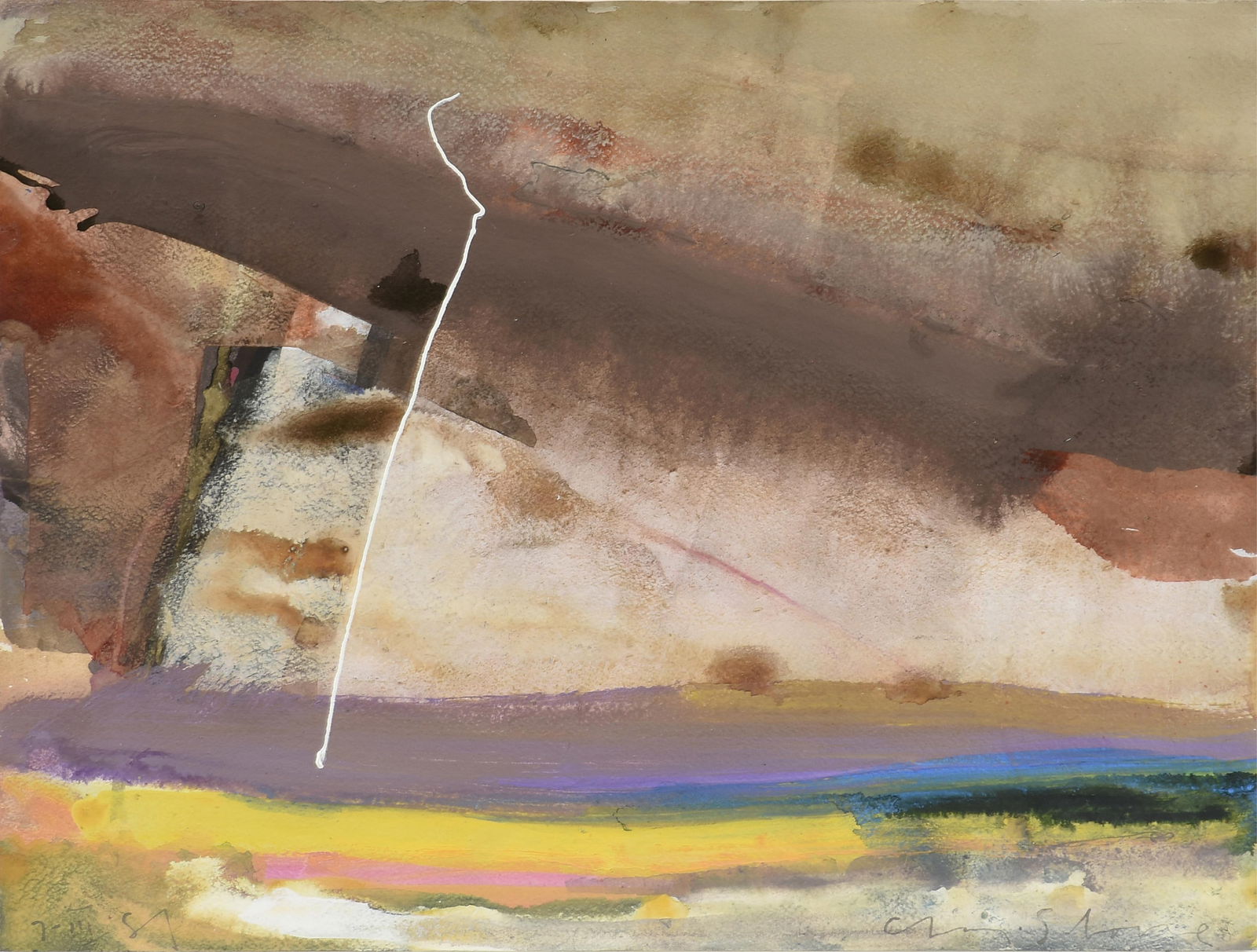 CHARLES SCHORRE (American/Texas 1925-1996) "Untitled," CIRCA 1981, (1 of 13)