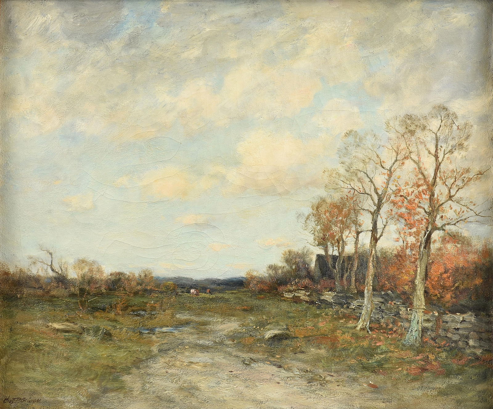 CHARLES PAUL GRUPPE (American 1860-1940) "Autumn Landscape," EARLY 20TH CENTURY, (1 of 15)