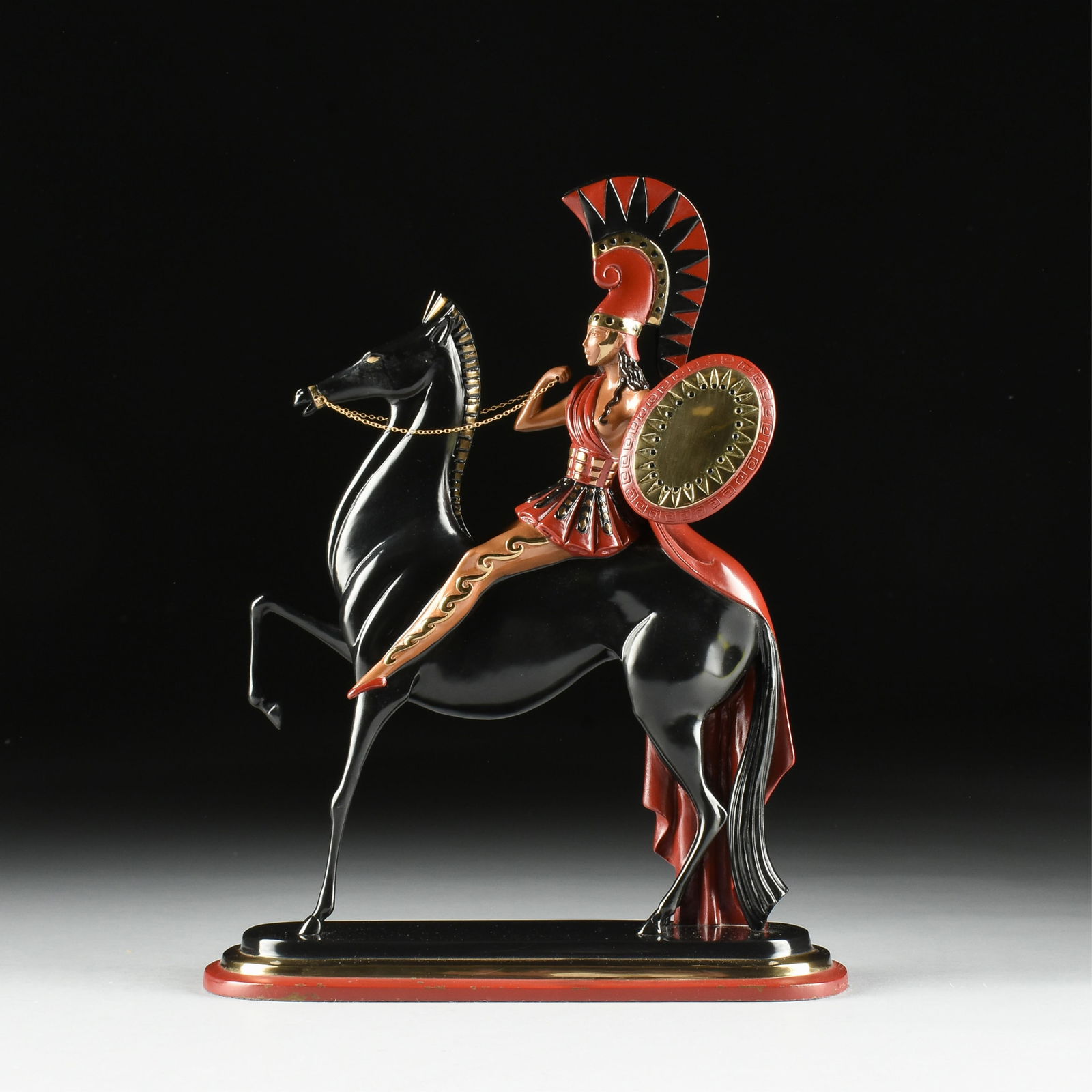 ERTÉ (ROMAIN DE TIRTOFF) (Russian/French 1892-1990) "Amazon," 1985, (1 of 10)