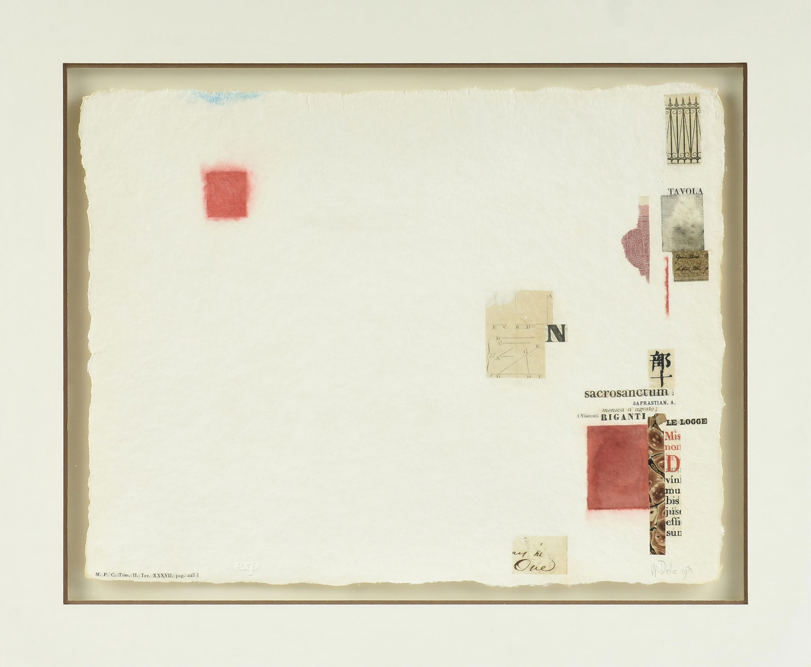 WILLIAM DOLE (American 1917-1983) "Stranissimi," 1975, (1 of 11)