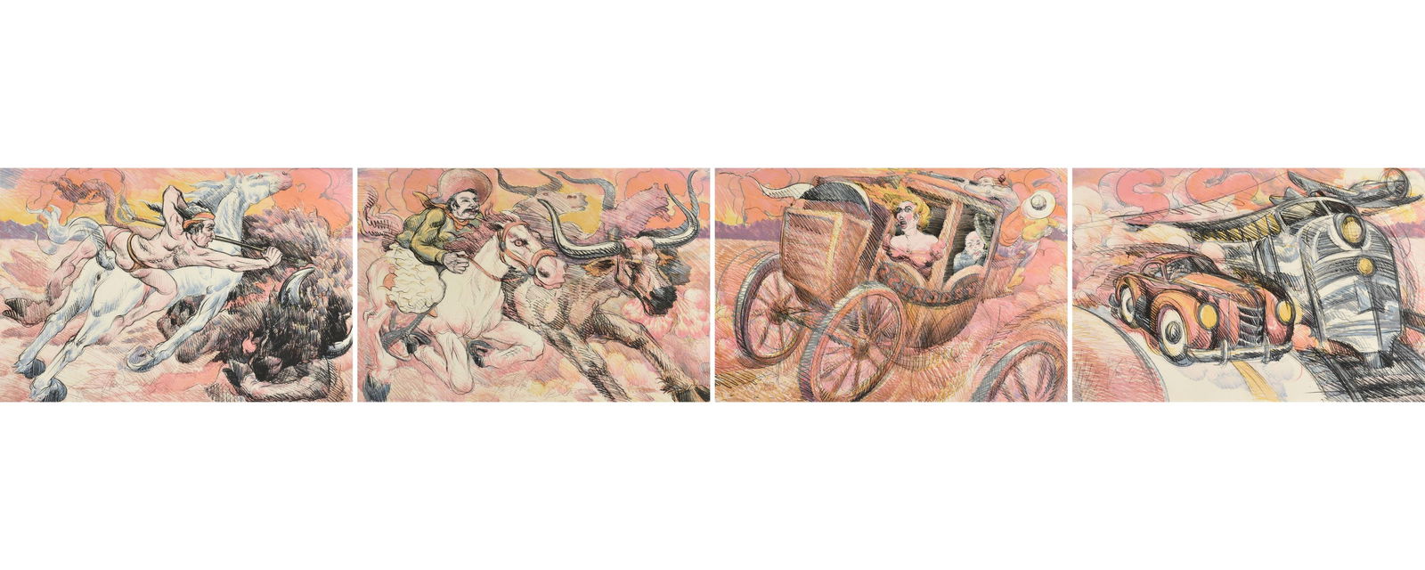 LUIS JIMÉNEZ (American/Texas 1940-2006) "Progress Suite," 1976, (1 of 20)