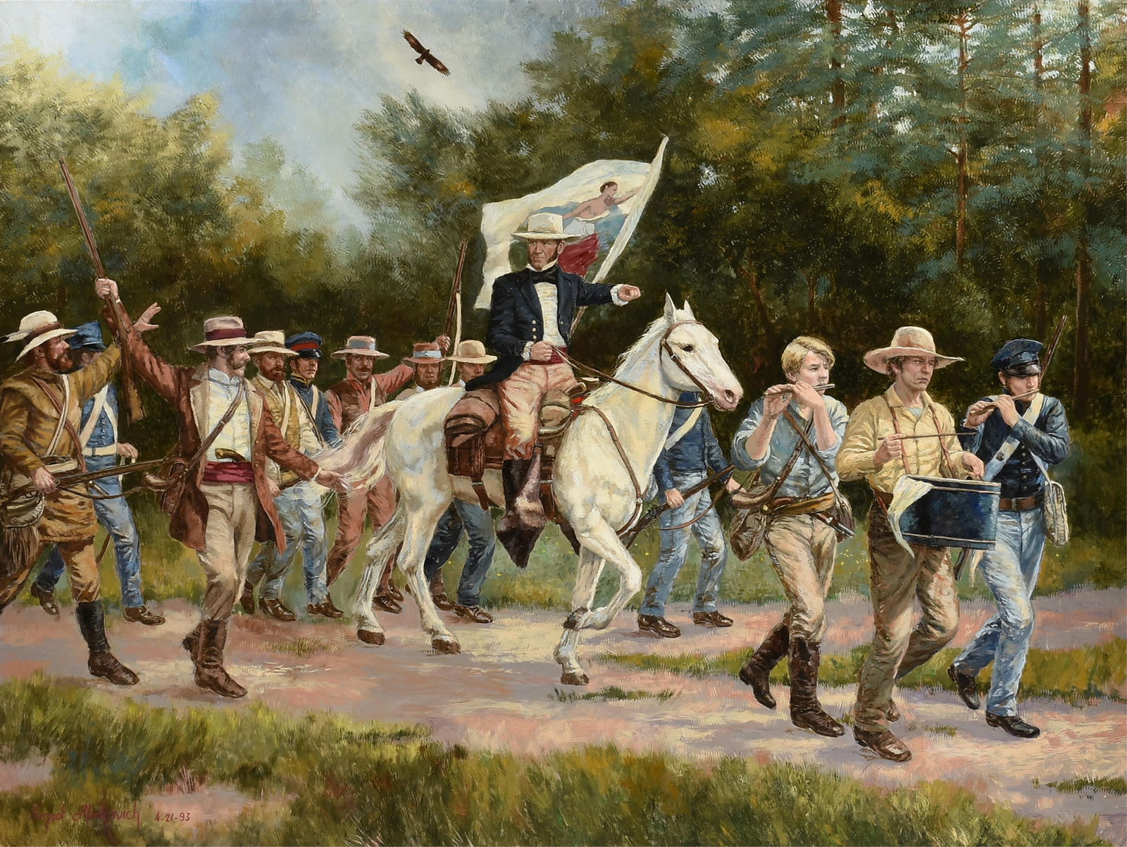 NENAD MIRKOVICH (American/Texas b. 1951) "In the Footsteps of Heroes," 1993, (1 of 19)