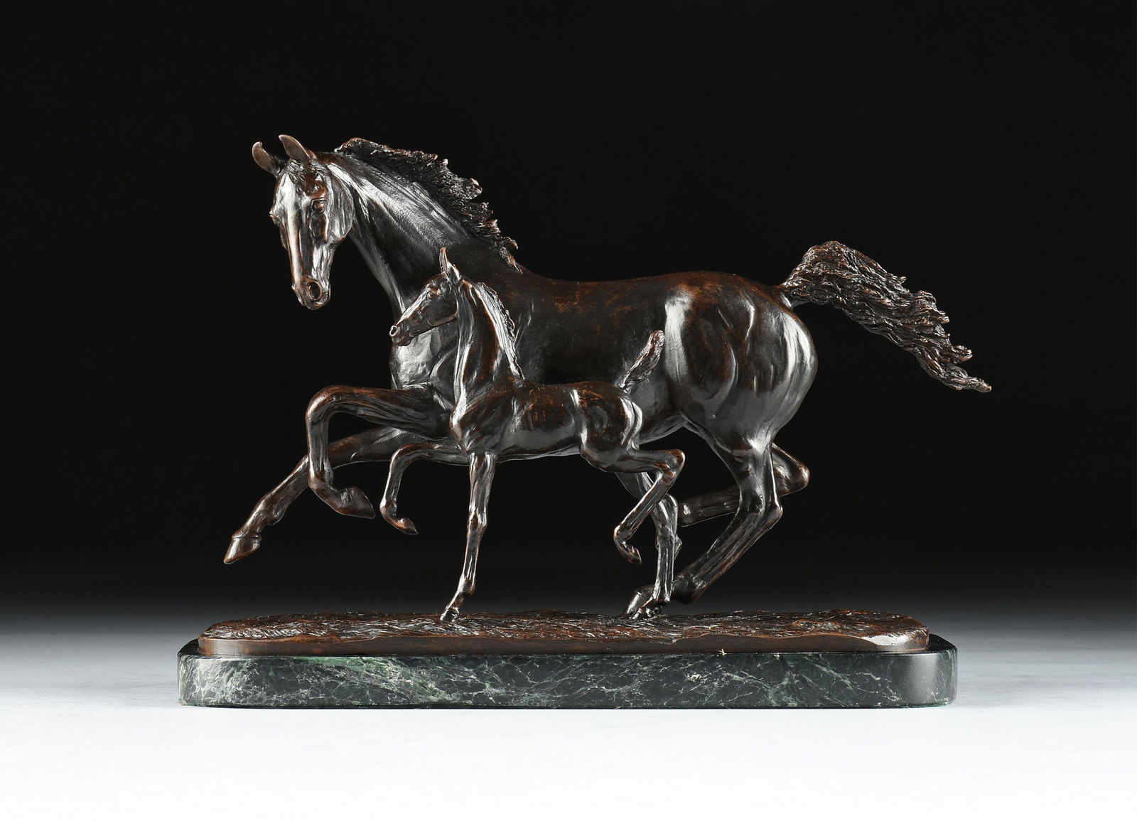 LINDA RANKIN (American b. 1949) "Mare and Foal," 1981, (1 of 10)