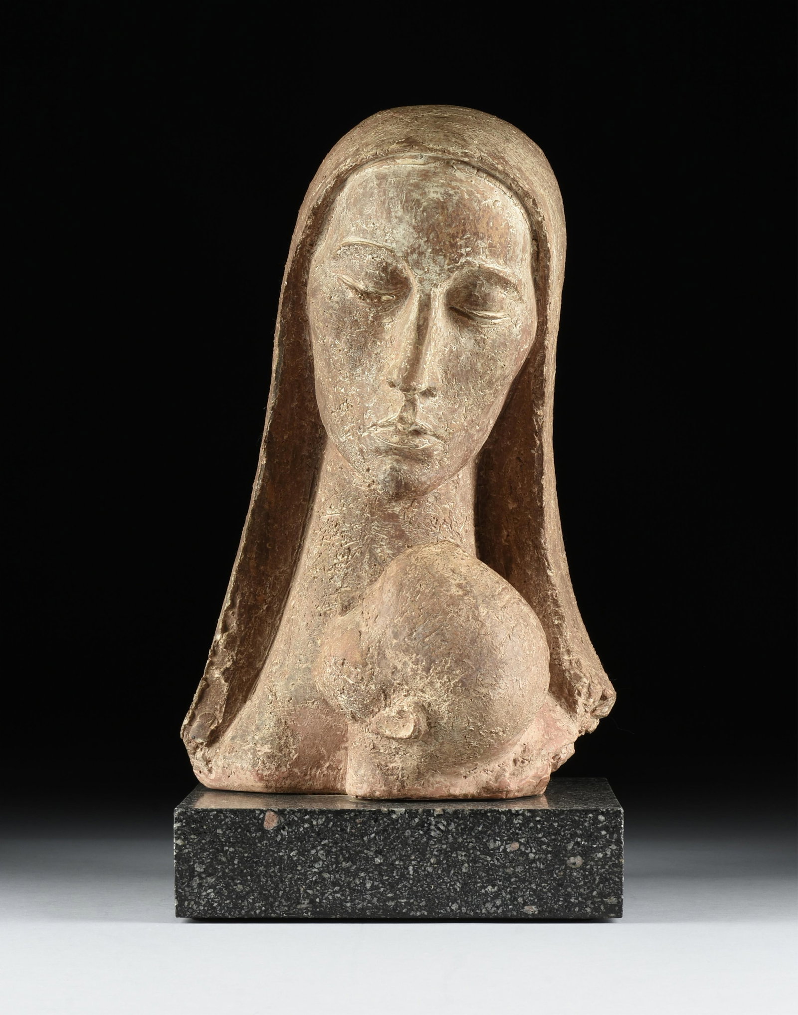 CHARLES UMLAUF (American/Texas 1911-1994) "Madonna and Child," 20TH CENTURY, (1 of 13)