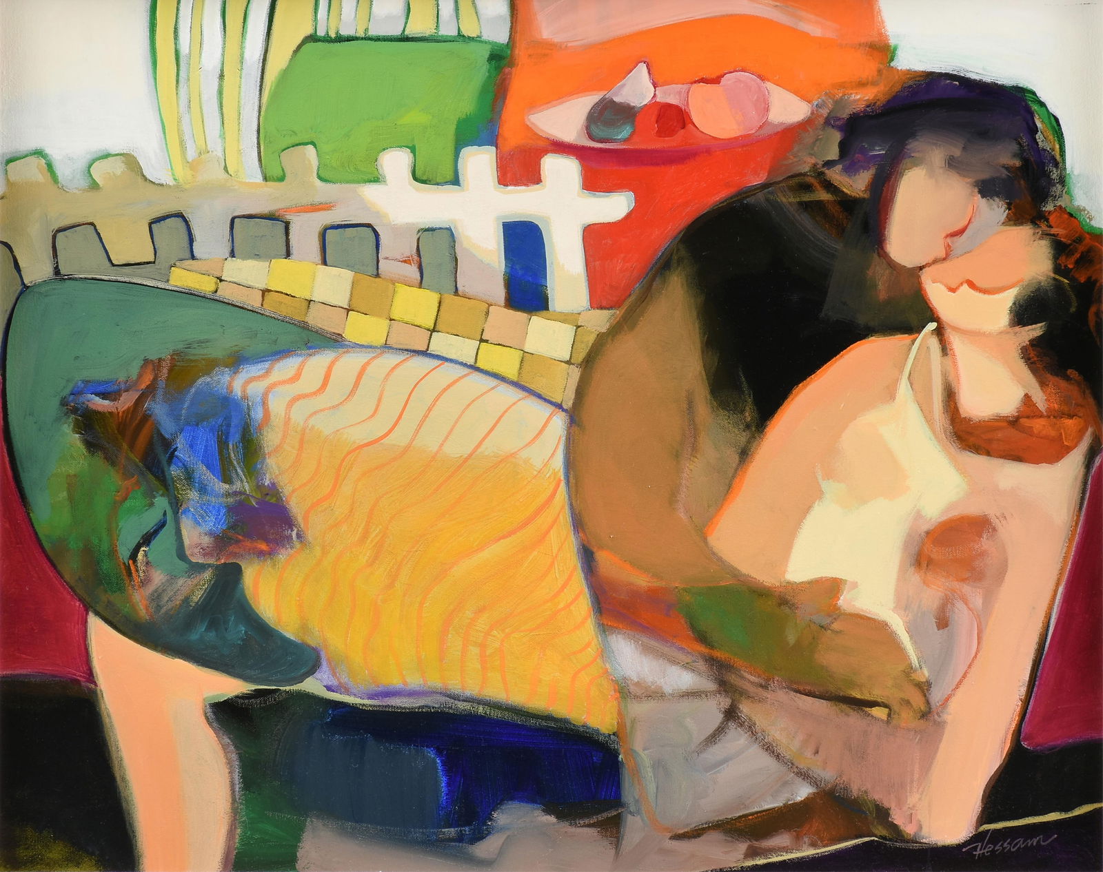 HESSAM ABRISHAMI (Iranian/American b. 1951) "Never Enough," 2000, (1 of 14)