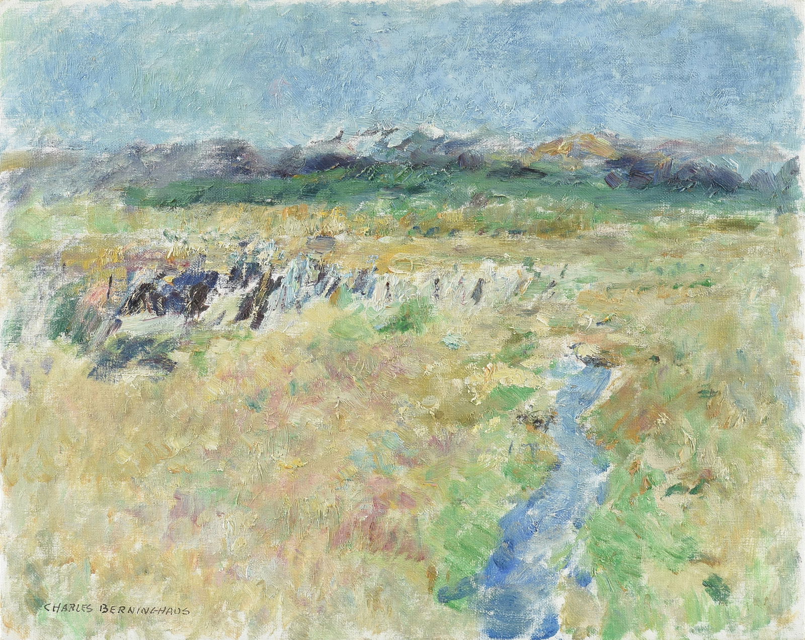 CHARLES BERNINGHAUS (American 1905-1988) "Near Arroyo Hondo," 20TH CENTURY, (1 of 13)