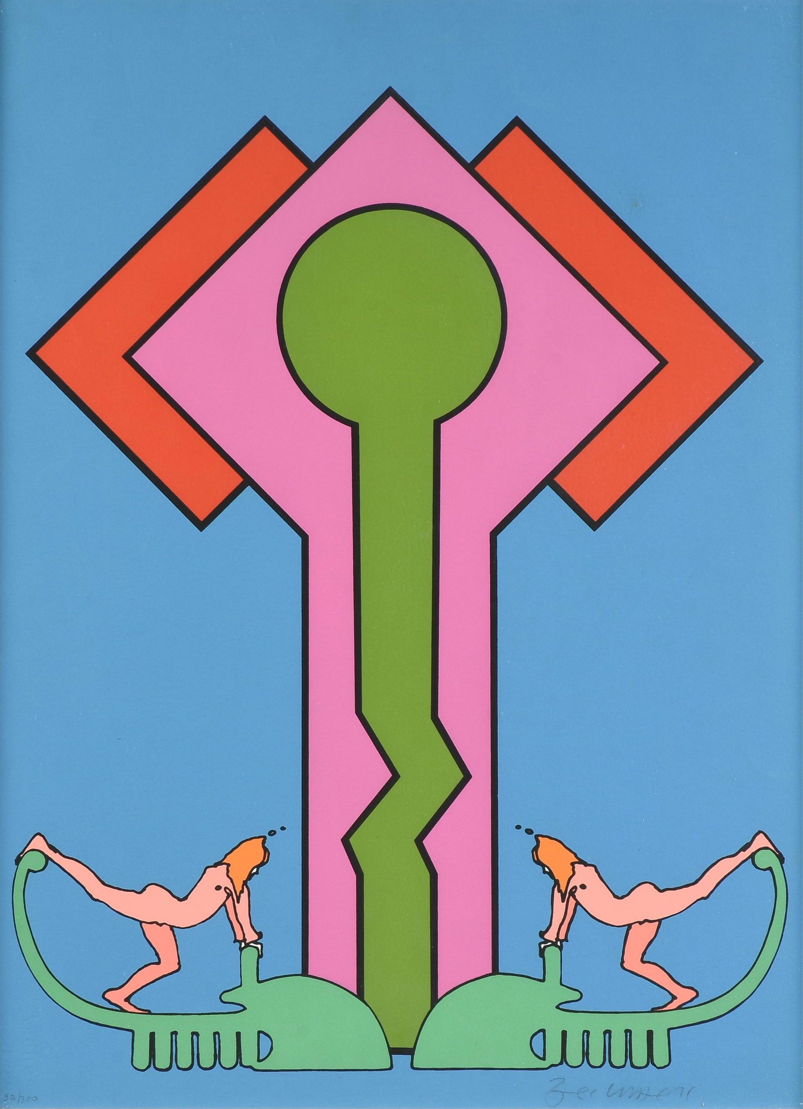 PETER MAX (American 1927-2023) "Colossus II," 1971, (1 of 12)