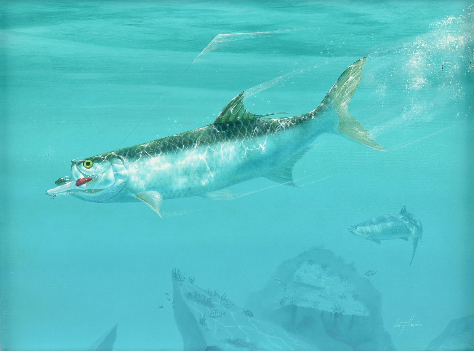 LARRY HAINES (American/Texas b. 1949) "Silver Streak," 1985, (1 of 15)