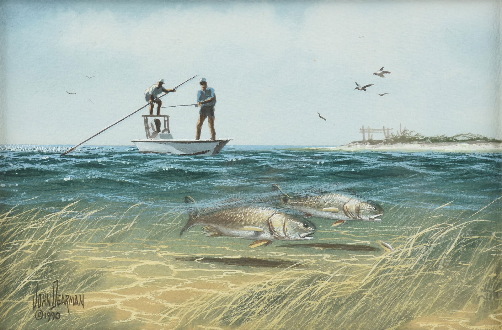 JOHN DEARMAN (American/Texas 20TH CENTURY) "Summer School," 1990, (1 of 10)