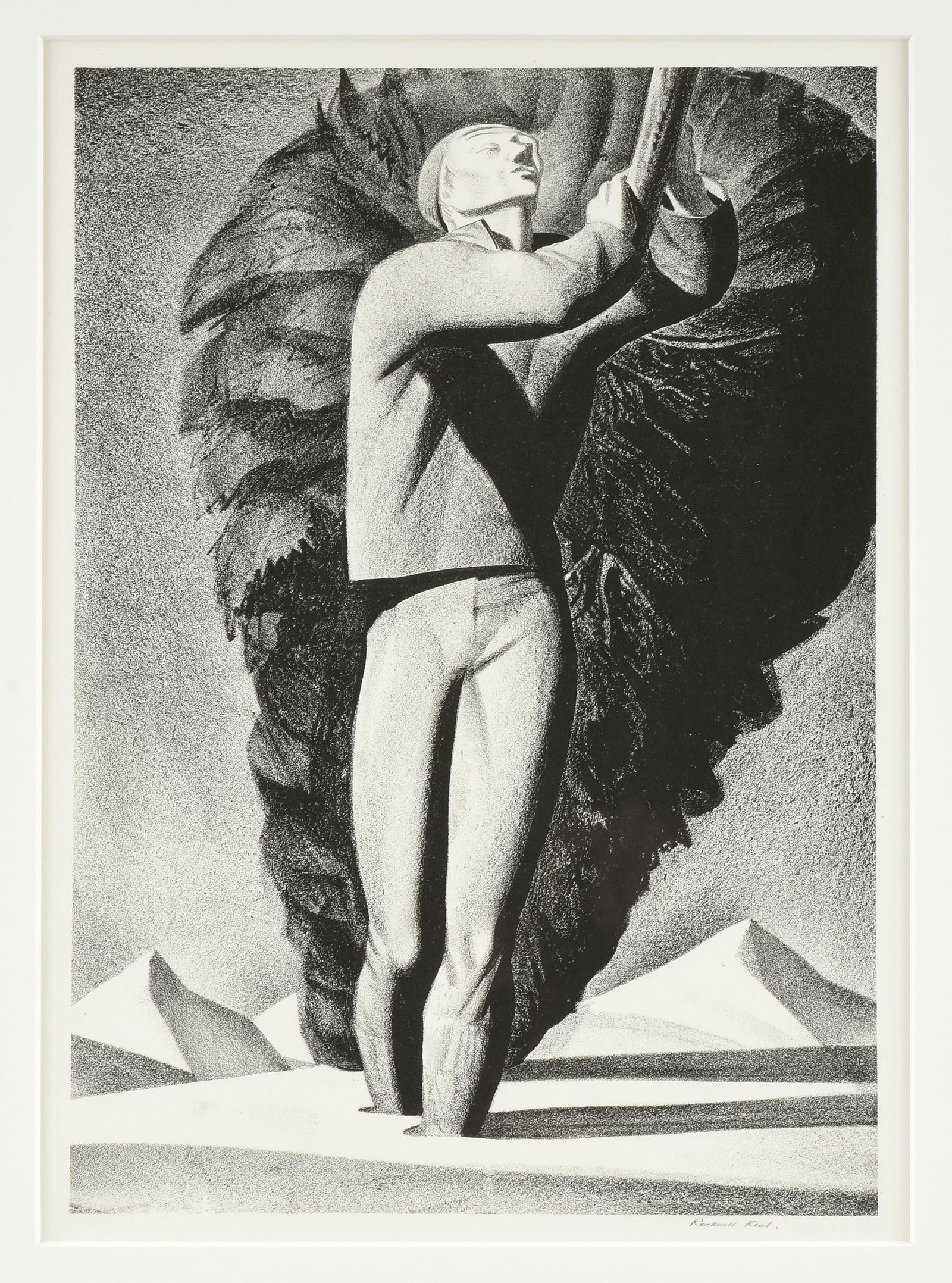 ROCKWELL KENT (American 1882-1971) "Bringing Home the Christmas Tree," 1928, (1 of 12)