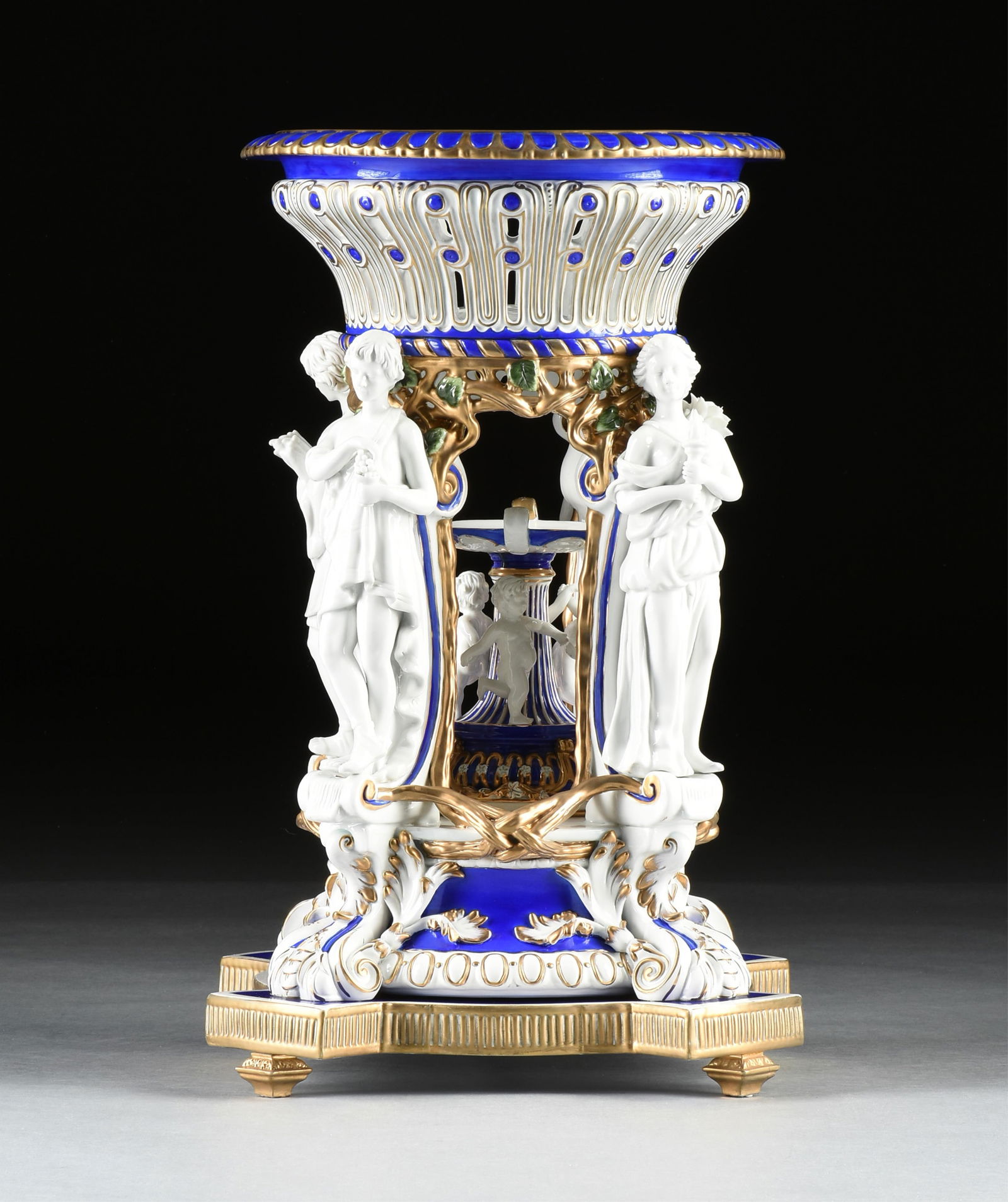 A NEOCLASSICAL STYLE "Four Seasons" JARDINIERE, 20TH CENTURY, (1 of 15)