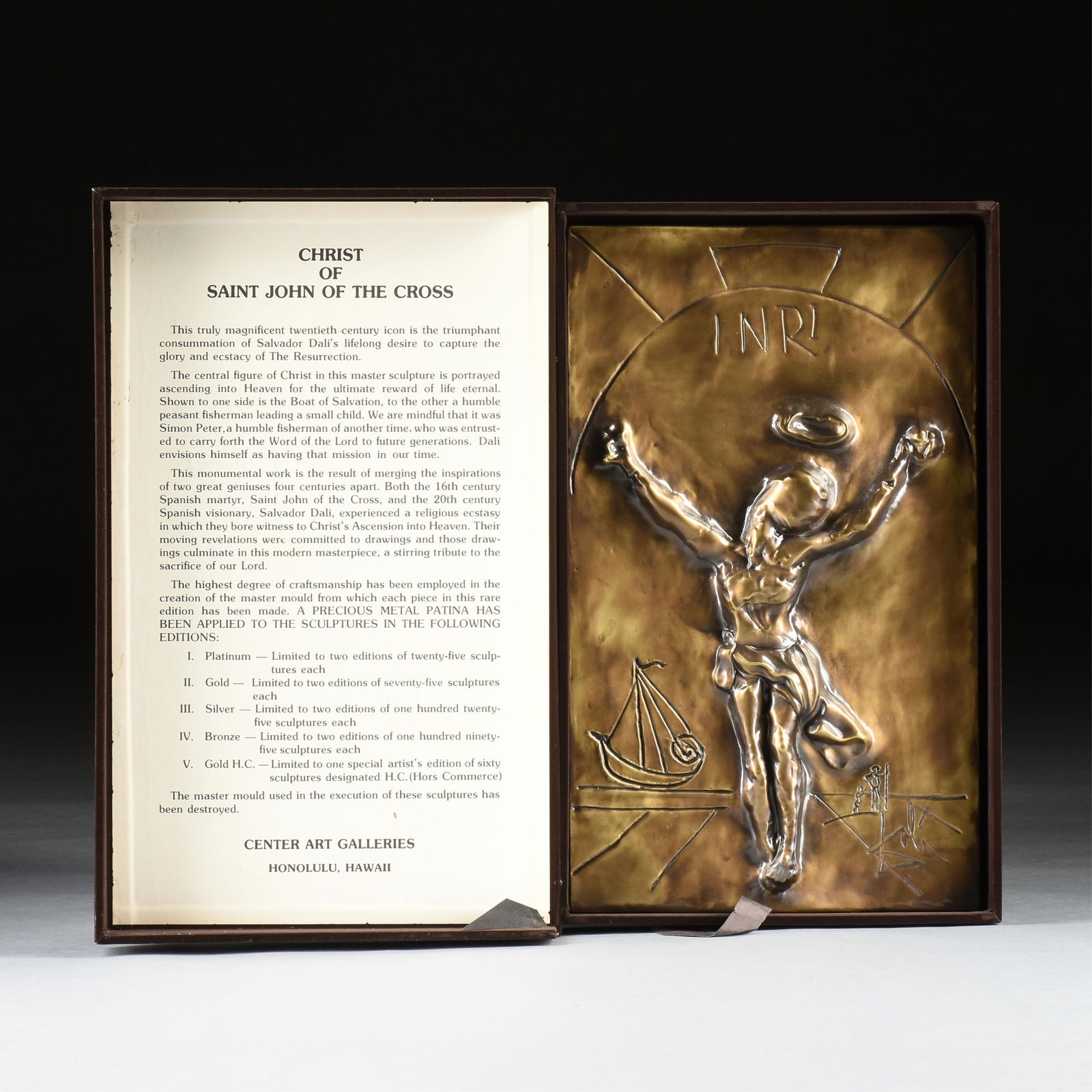 after SALVADOR DALI "Christ of St. John of the Cross," CIRCA 1979, (1 of 9)