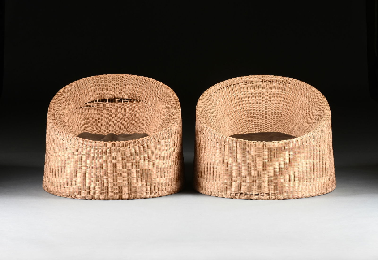 EERO AARNIO (Finnish b. 1932) TWO SOKEVA "Elephant Boot" LOUNGE CHAIRS, FINNISH, 1960s, (1 of 9)