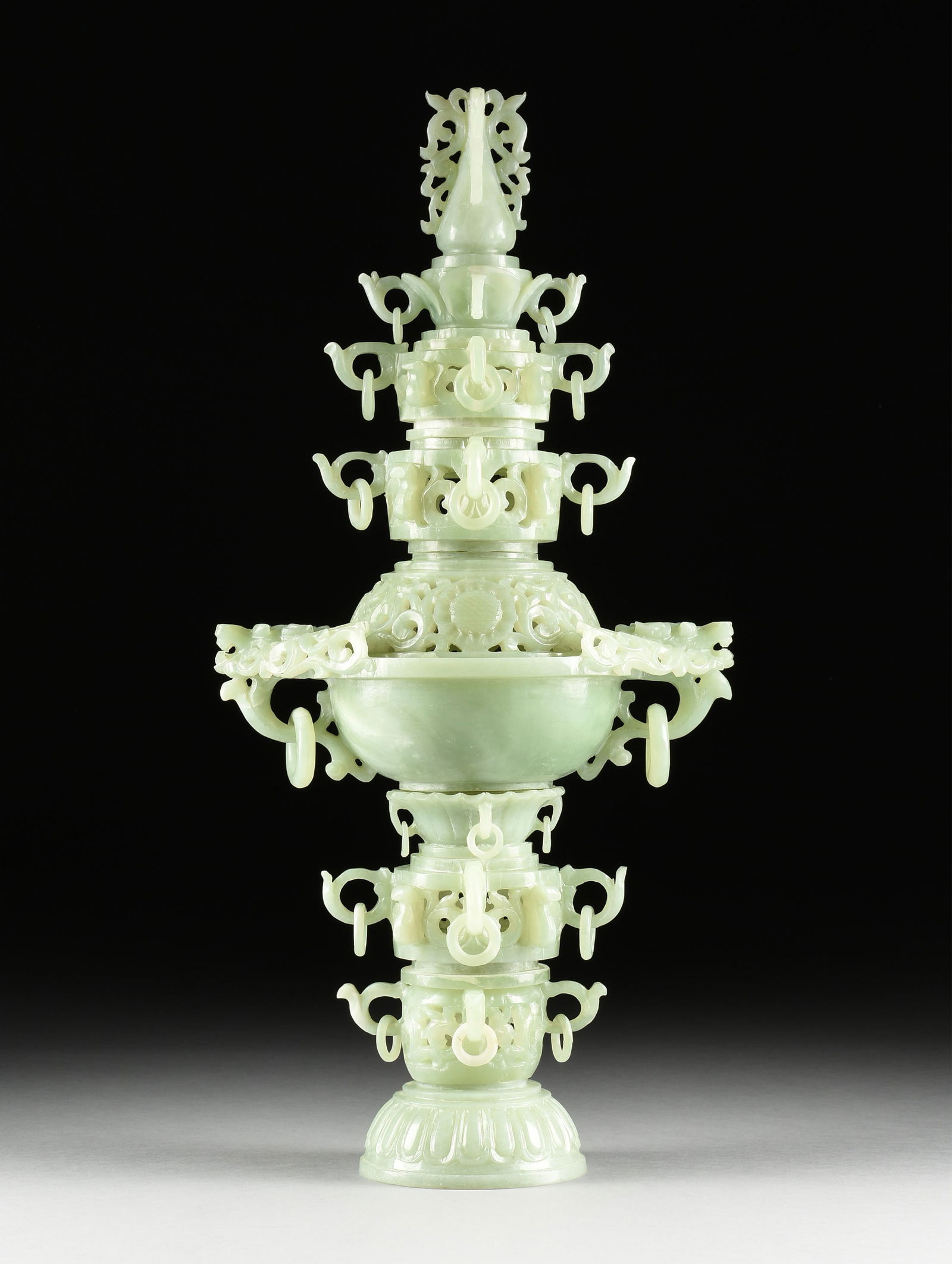 A JADE CENSOR, CHINESE, 20TH CENTURY, (1 of 10)