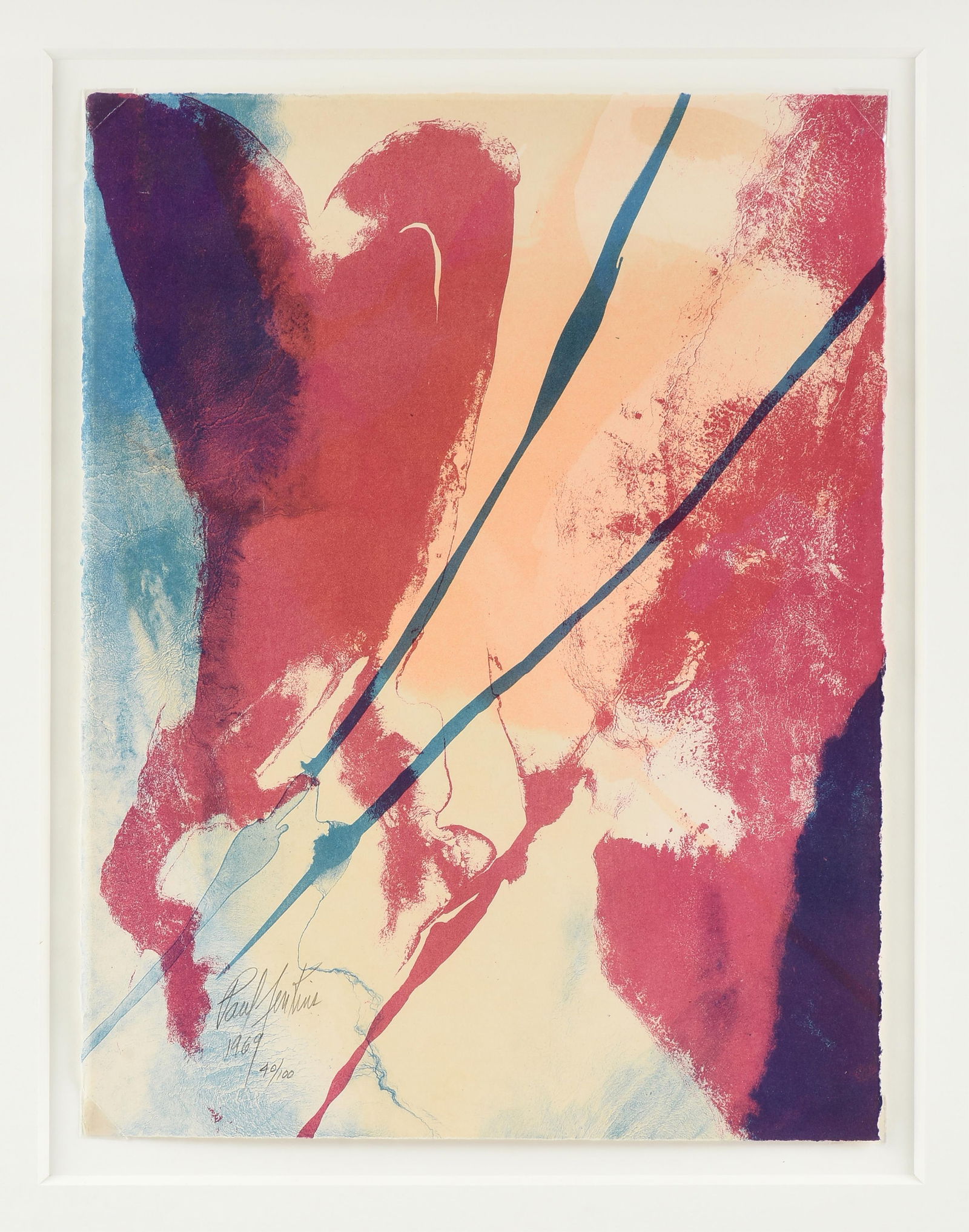 PAUL JENKINS (American 1923-2012) "Phenomena Tide Finder," 1969, (1 of 9)