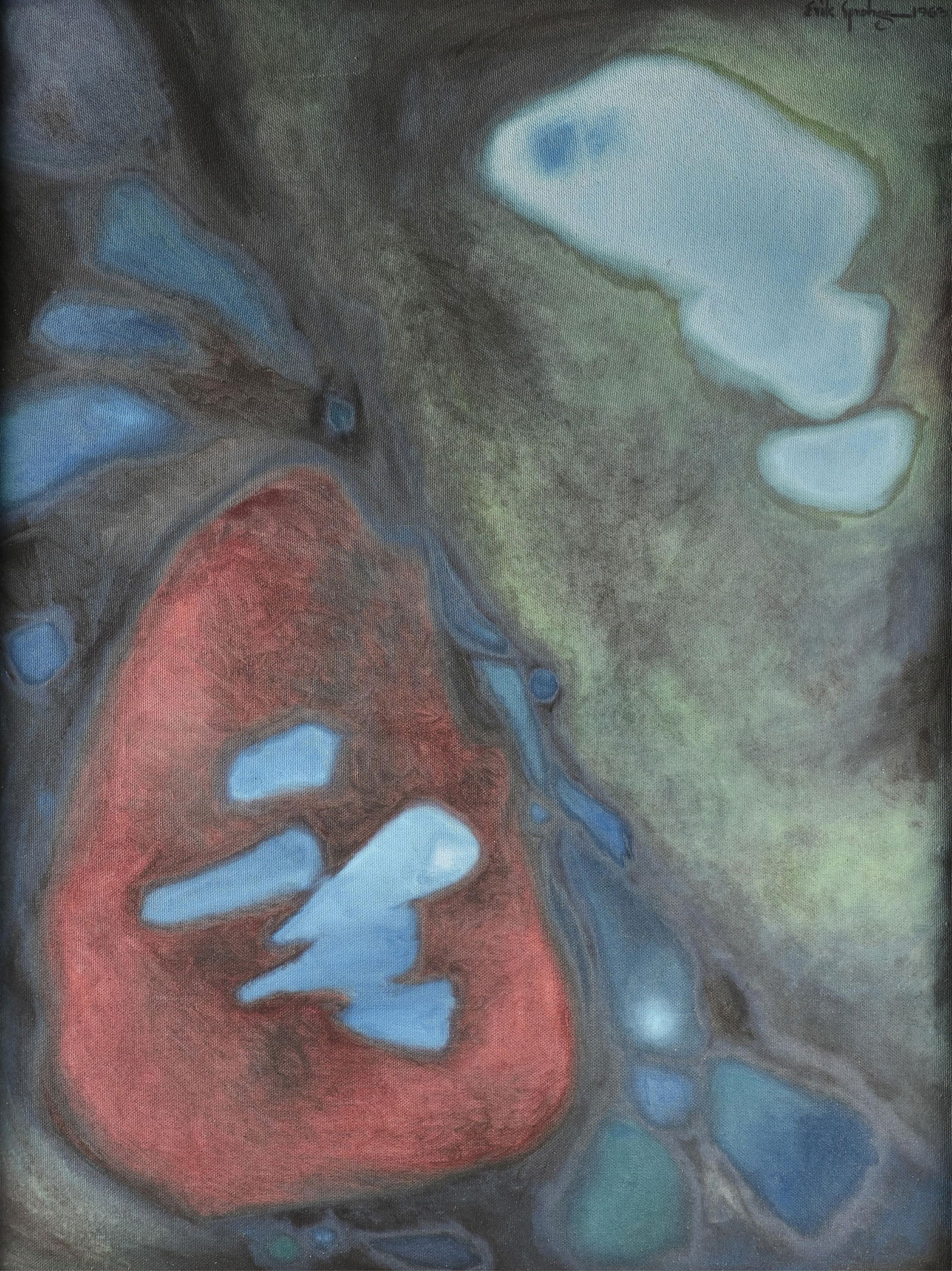 ERIK SPROHGE (American b. 1932) "Abstract Forms (Untitled)," 1963, (1 of 17)