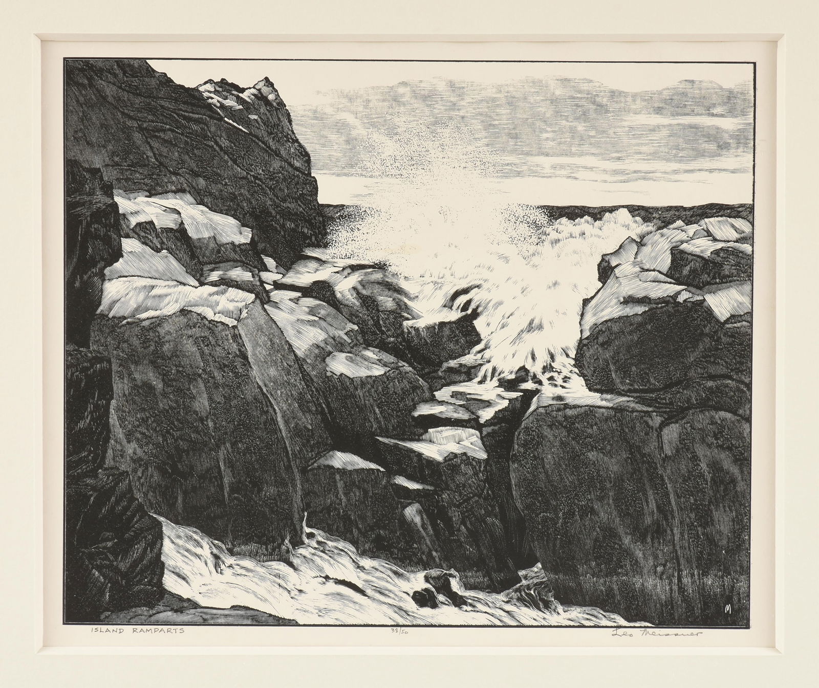 LEO MEISSNER (American 1895-1977) "Island Ramparts," 1940, (1 of 9)