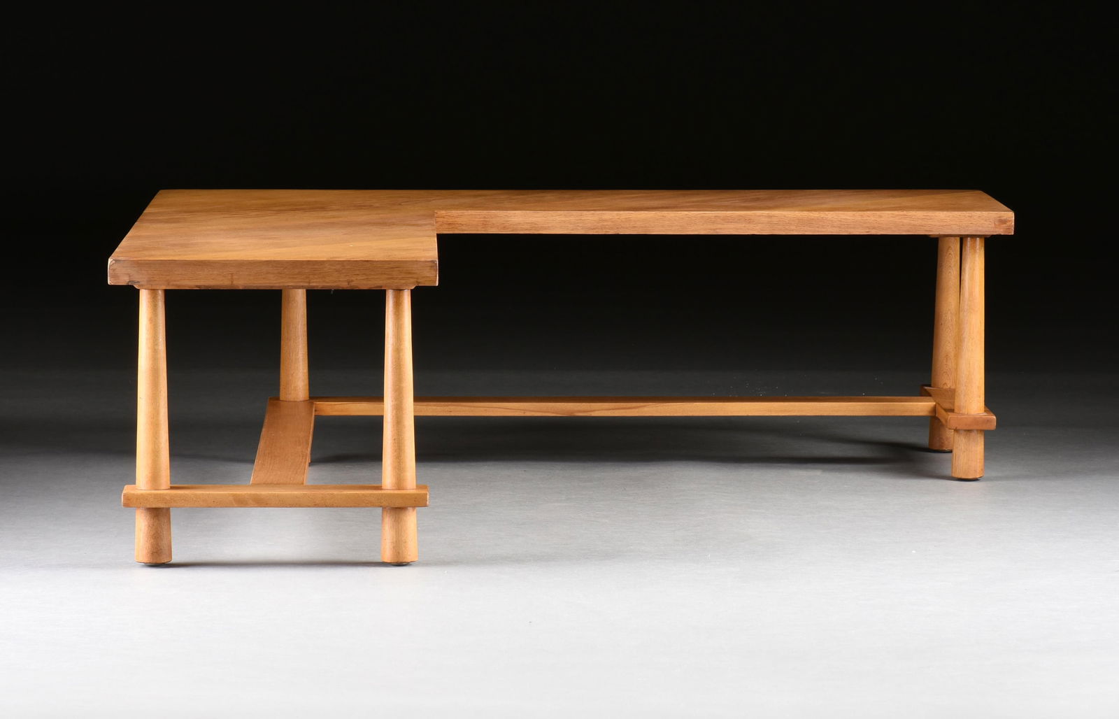 T.H. ROBSJOHN-GIBBINGS (BRITISH 1905-1976) A WIDDICOMB CORNER TABLE, AMERICAN, 1950s, (1 of 3)