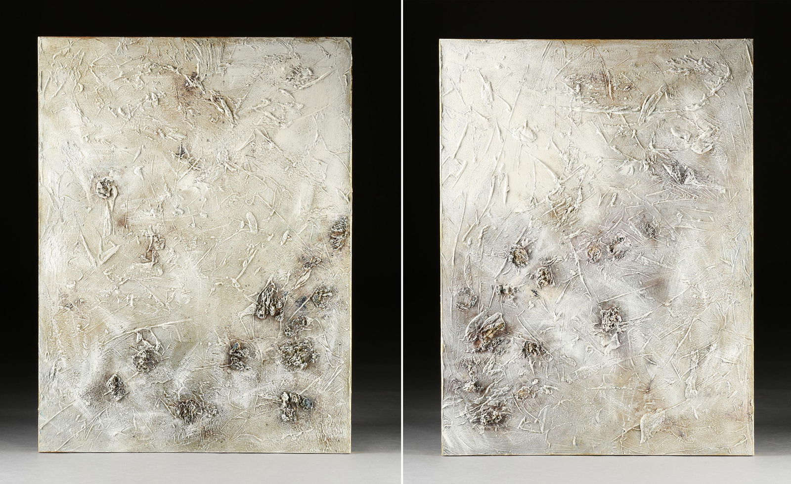 SABINE STROMEYER (German/Texas b. 1962) A DIPTYCH "Homage to Yves Klein," 2010, (1 of 17)