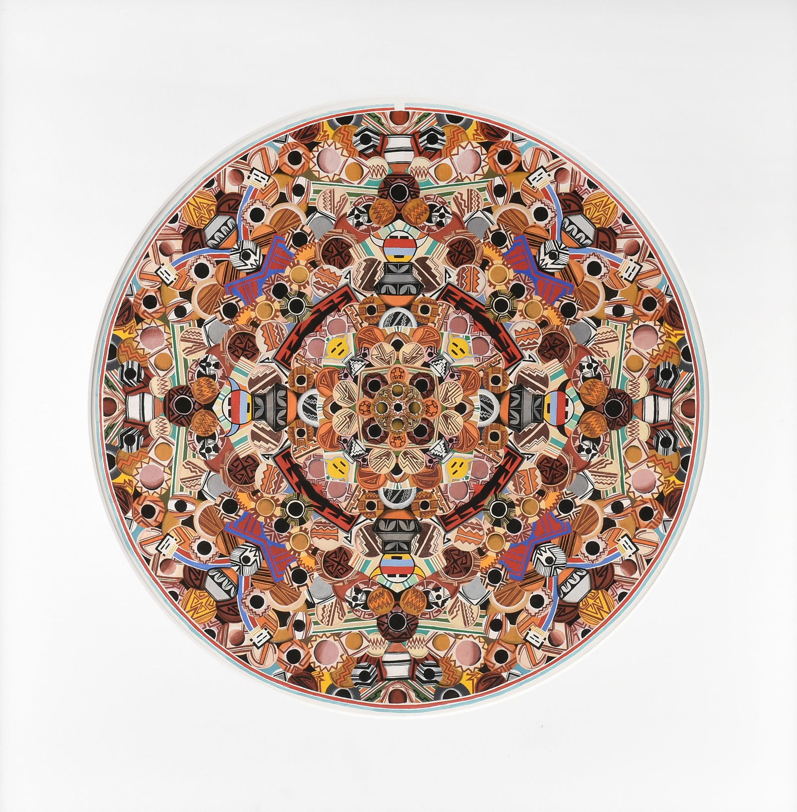 DOUGLAS JOHNSON (American b. 1946) "Pueblo Pottery," 1971, (1 of 9)