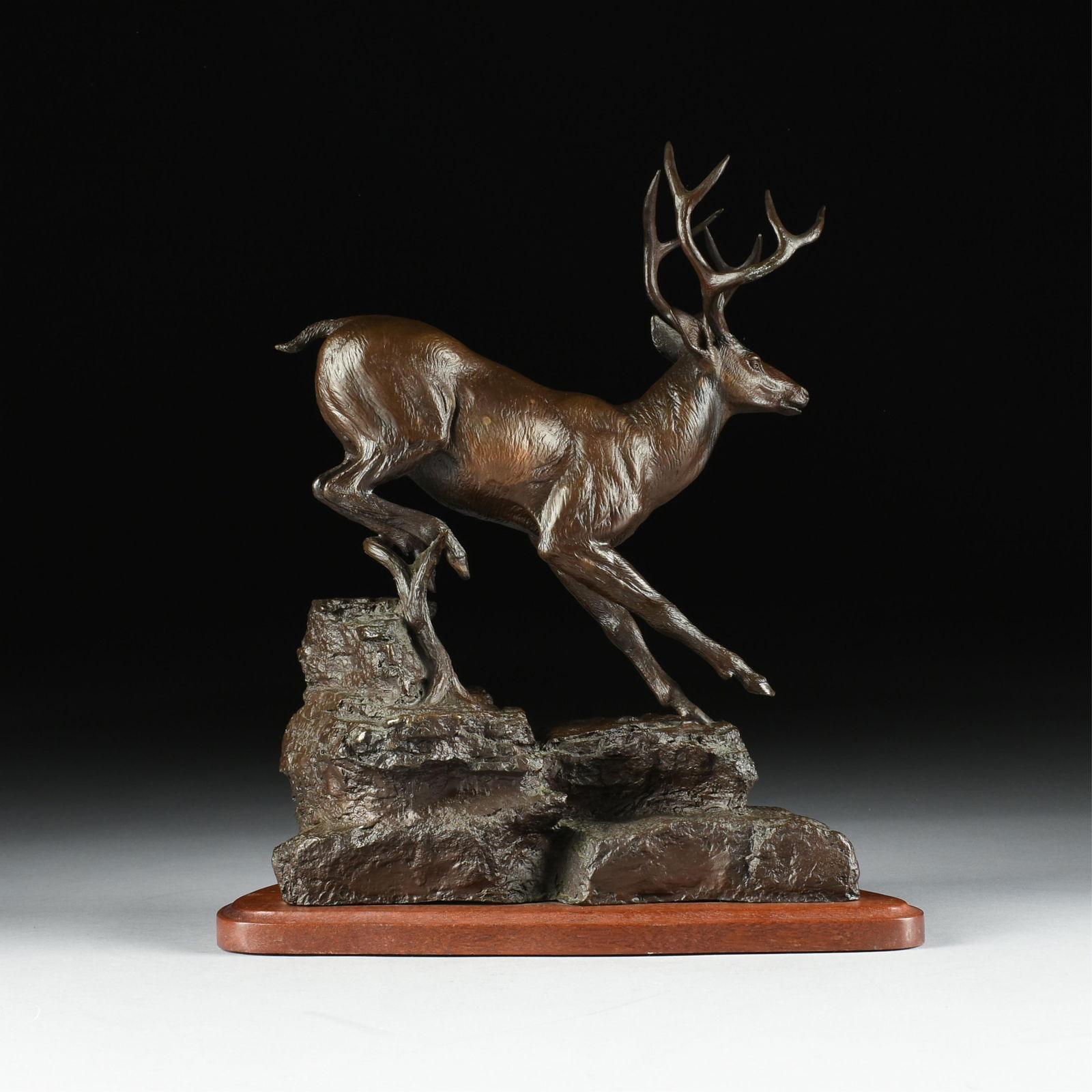 A.P. BAKER (American/Texas 1924-1990) "Stag (Untitled)," 20TH CENTURY, (1 of 19)
