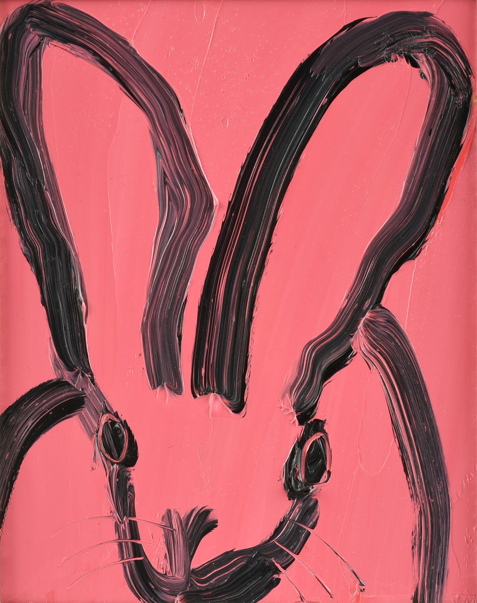 HUNT SLONEM (American b. 1951) "Pink Plan," 2025,: HUNT SLONEM (American b. 1951) "Pink Plan," 2025,oil on panel, titled, signed, and dated on reverse, "'Pink Plan' / Hunt Slonem / © / 2025," also with the artist's inventory number, "JMG158."10 x