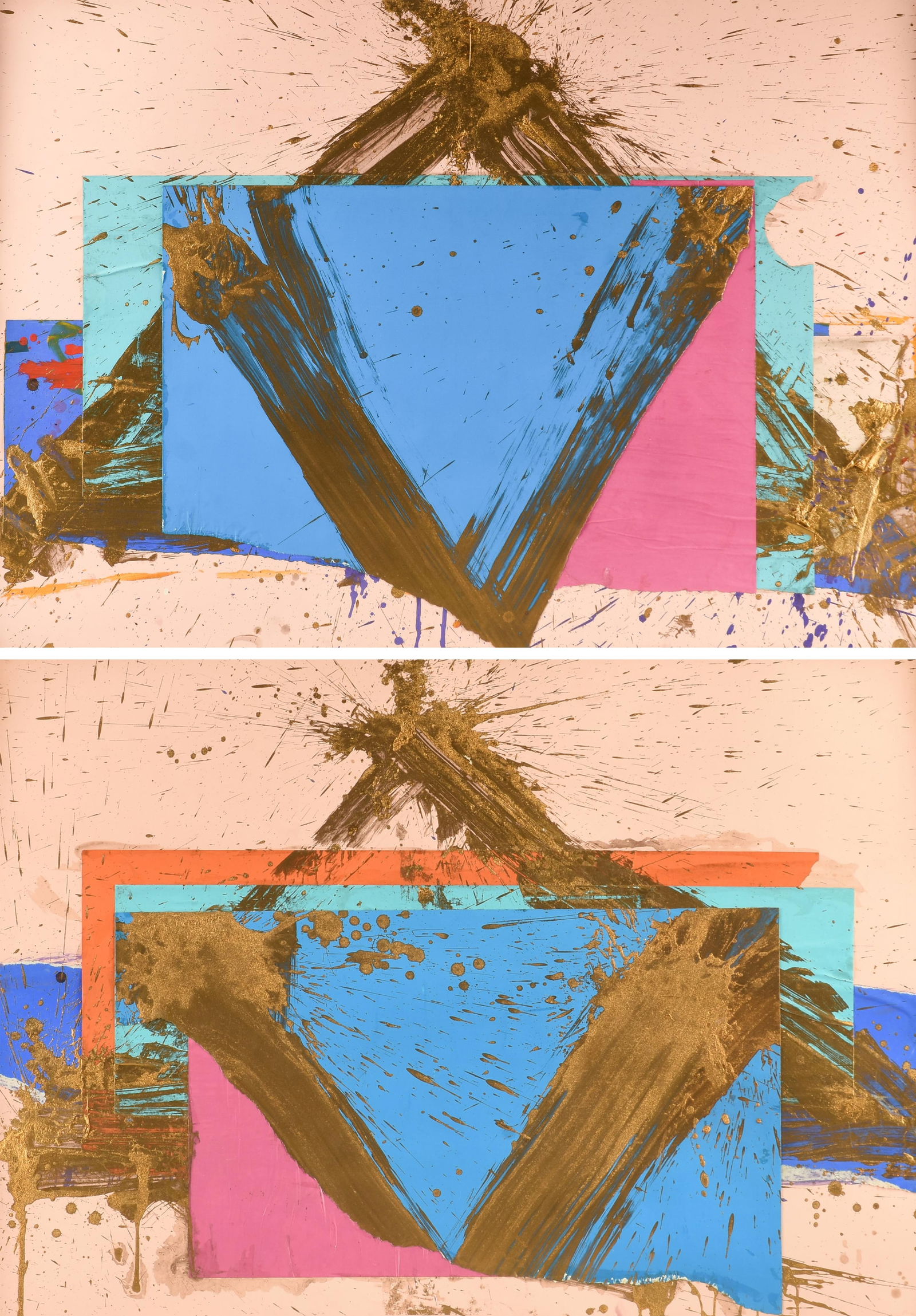 MICHAEL TRACY (American/Texas 1943-2024) TWO PAINTINGS, "Untitled," 20TH CENTURY, (1 of 20)