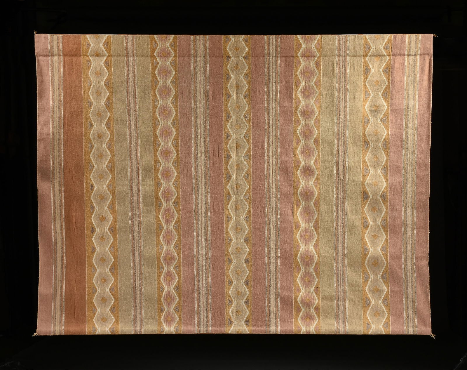 A STRIPED RUG, NAVAJO, 20TH CENTURY, (1 of 5)