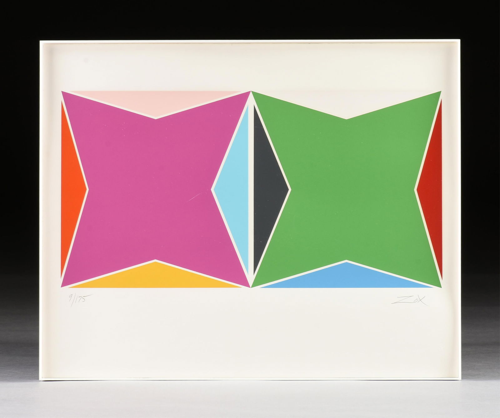 LARRY ZOX (American 1936-2006) TWO PRINTS, "Untitled," CIRCA 1970, (1 of 15)