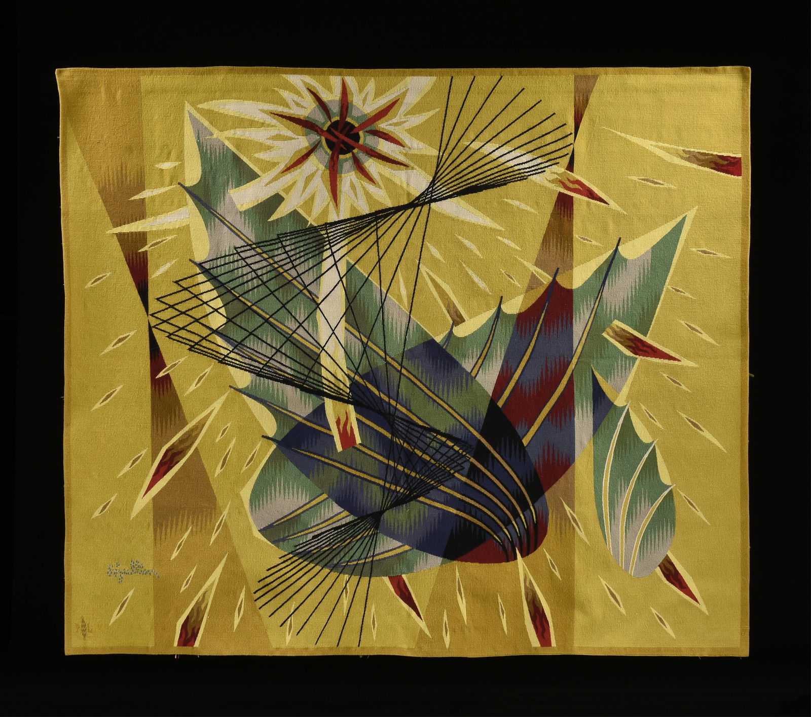 LOUIS MARIE JULLIEN (French 1904-1982) A PIERRE LEGOUEIX "Fall of Icarus" TAPESTRY, CIRCA 1970, (1 of 10)