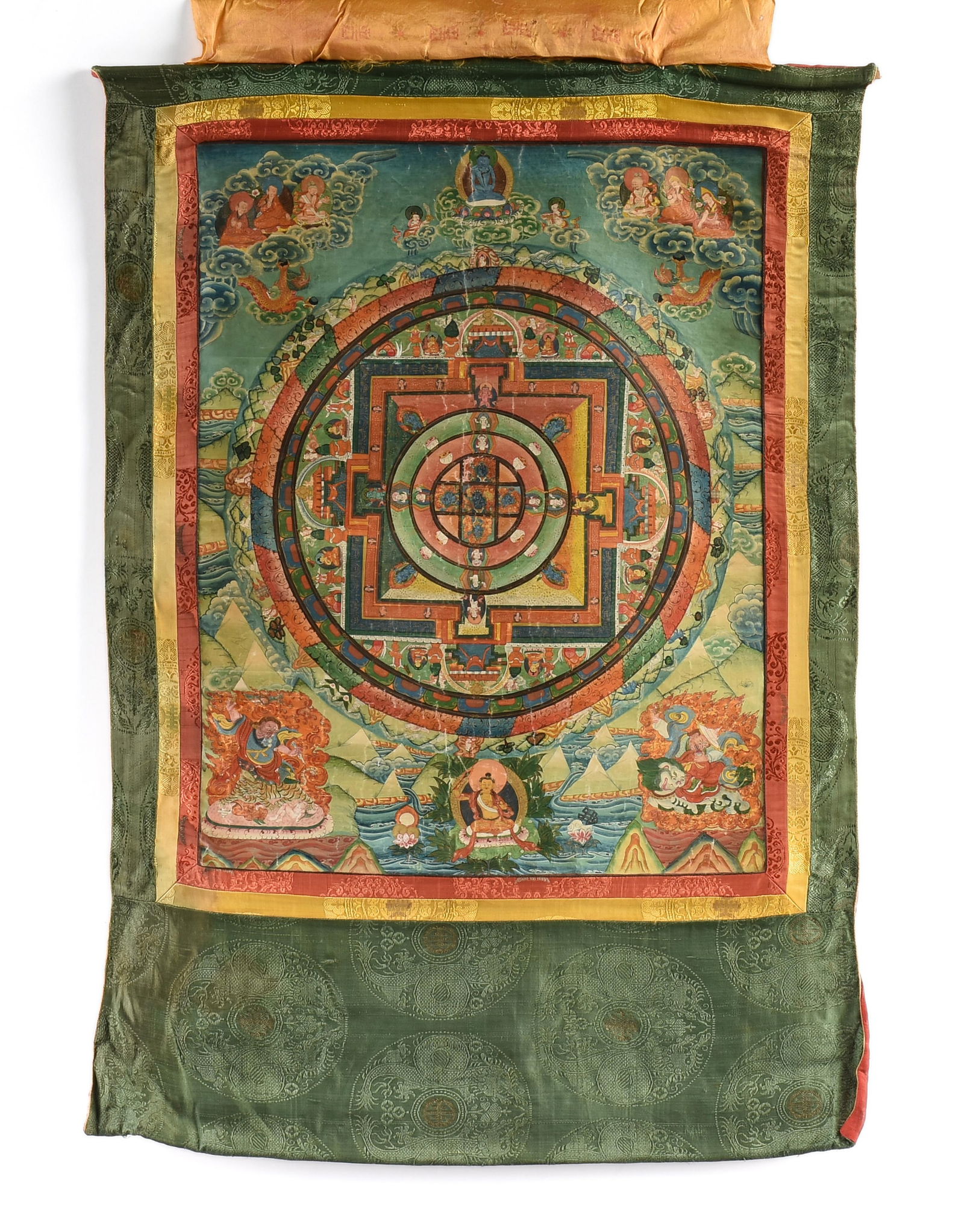 A THANGKA, PROBABLY TIBETAN, 20TH CENTURY, (1 of 11)