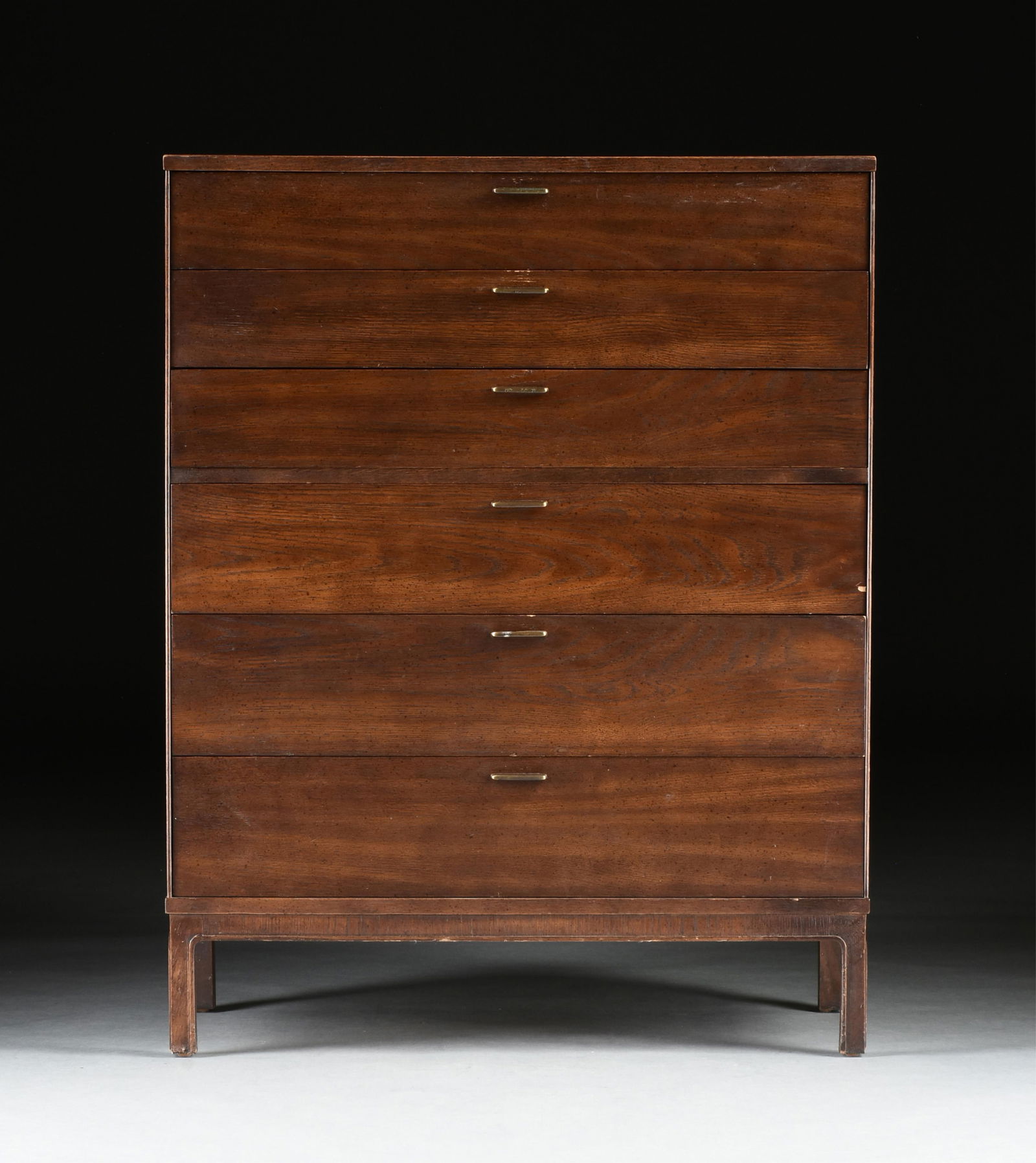 A MID CENTURY MODERN CHEST OF DRAWERS, AMERICAN, MID 20TH CENTURY, (1 of 9)