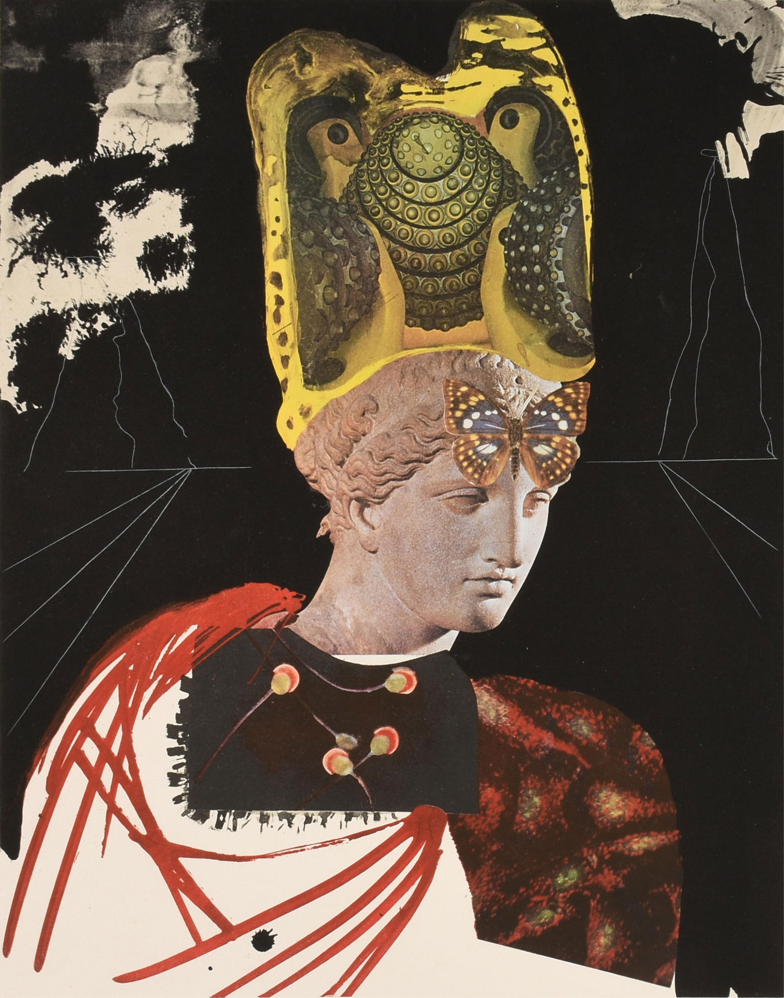 SALVADOR DALI (Spanish 1904-1989) "Crazy, Crazy, Crazy Minerva," 1971,: SALVADOR DALI (Spanish 1904-1989) "Crazy, Crazy, Crazy Minerva," 1971,etching and photolithograph on Arches wove paper, signed L/R, "Dalí," and numbered L/L, "102/175," from the portfolio "Memori