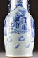 A LARGE VINTAGE CHINESE BLUE ENAMELED CELADON GROUND PO - 2