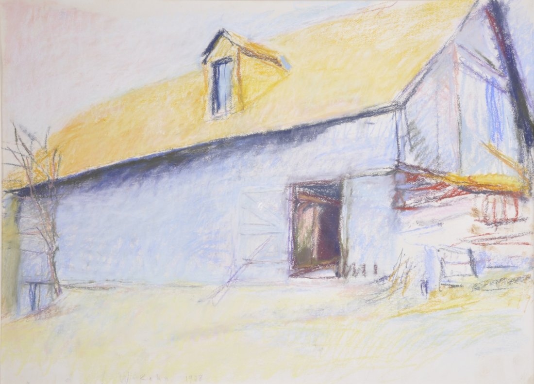 WOLF KAHN (German/American b. 1927) A PAINTING, "Untitl: WOLF KAHN (German/American b. 1927) A PAINTING, "Untitled," pastel on paper, signed and dated 1978 L/L. 21" x 29 1/2". Framed.