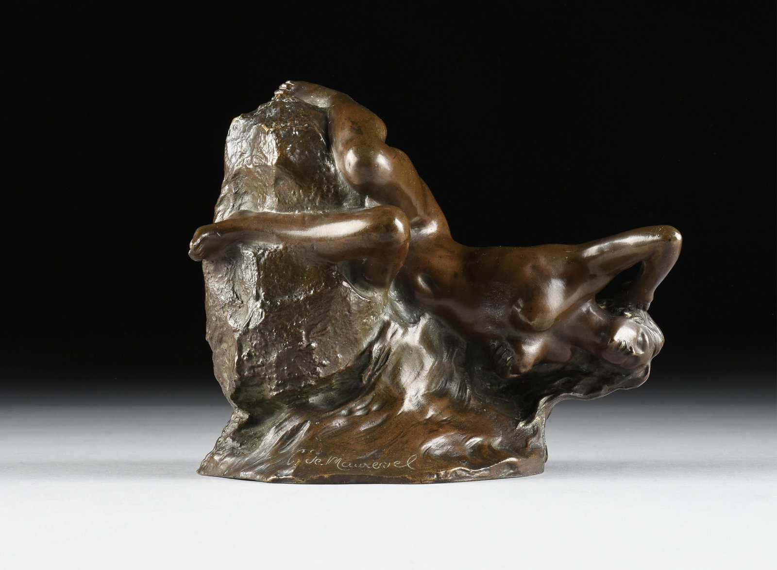 C. DE MAUREVEL (French 19th/20th Century) "Naiad," CIRCA 1900, (1 of 10)
