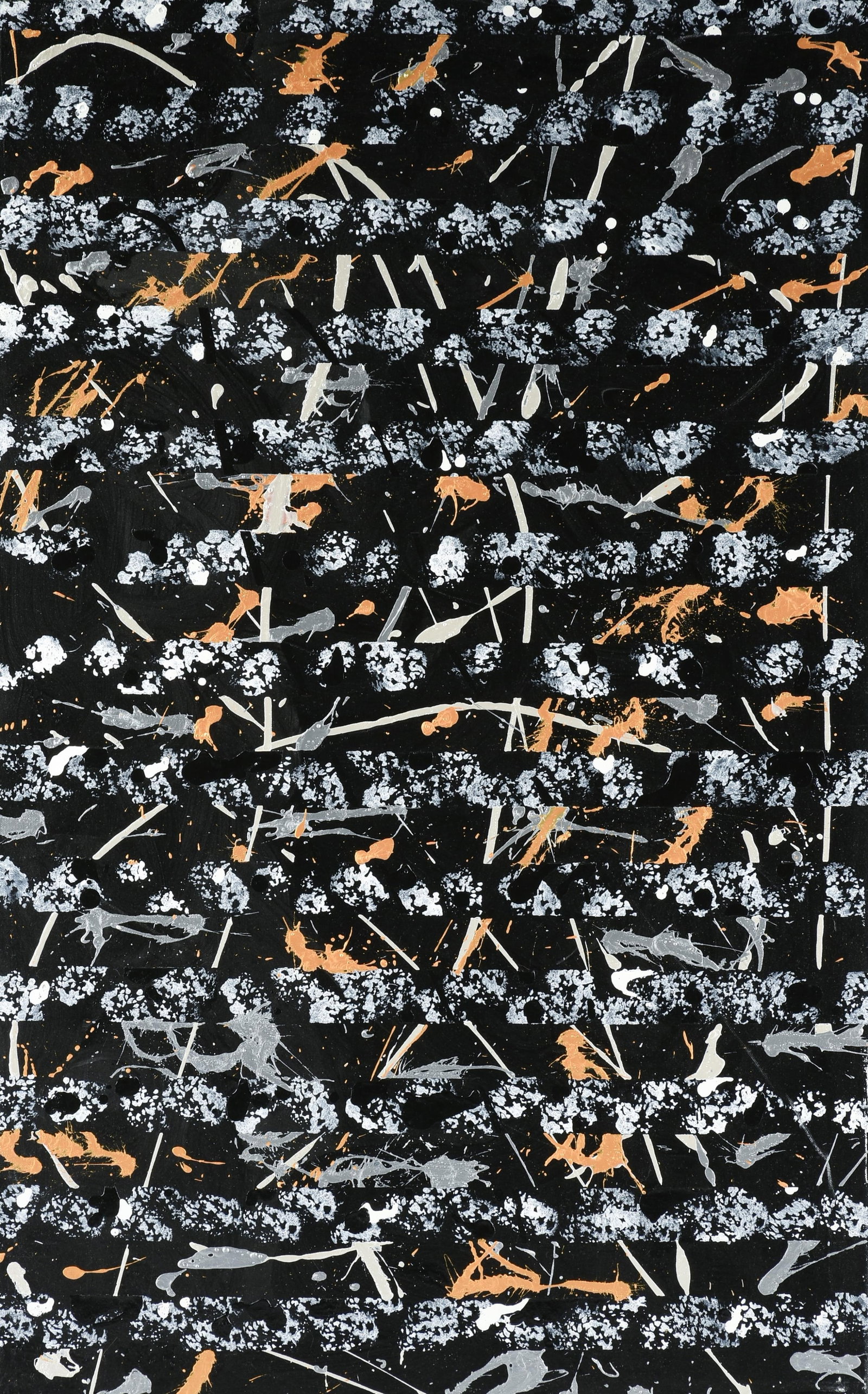 CLAUDE CHARLIER (French b. 1953) Danse of the Cosmos, 2025,: CLAUDE CHARLIER (French b. 1953) Danse of the Cosmos, 2025, acrylic on canvas, titled, signed and dated on reverse, "Danse of / The Cosmos / Charlier / June 2025." 48 x 30 in. (121.9 x 76.2 cm.) Prove
