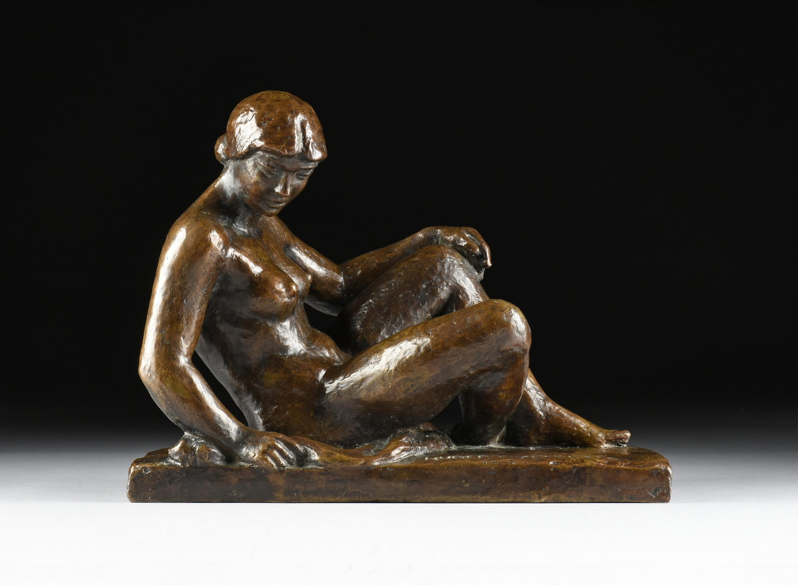 HUBERT YENCESSE (French 1900-1987) "Bather," CIRCA 1935, (1 of 14)