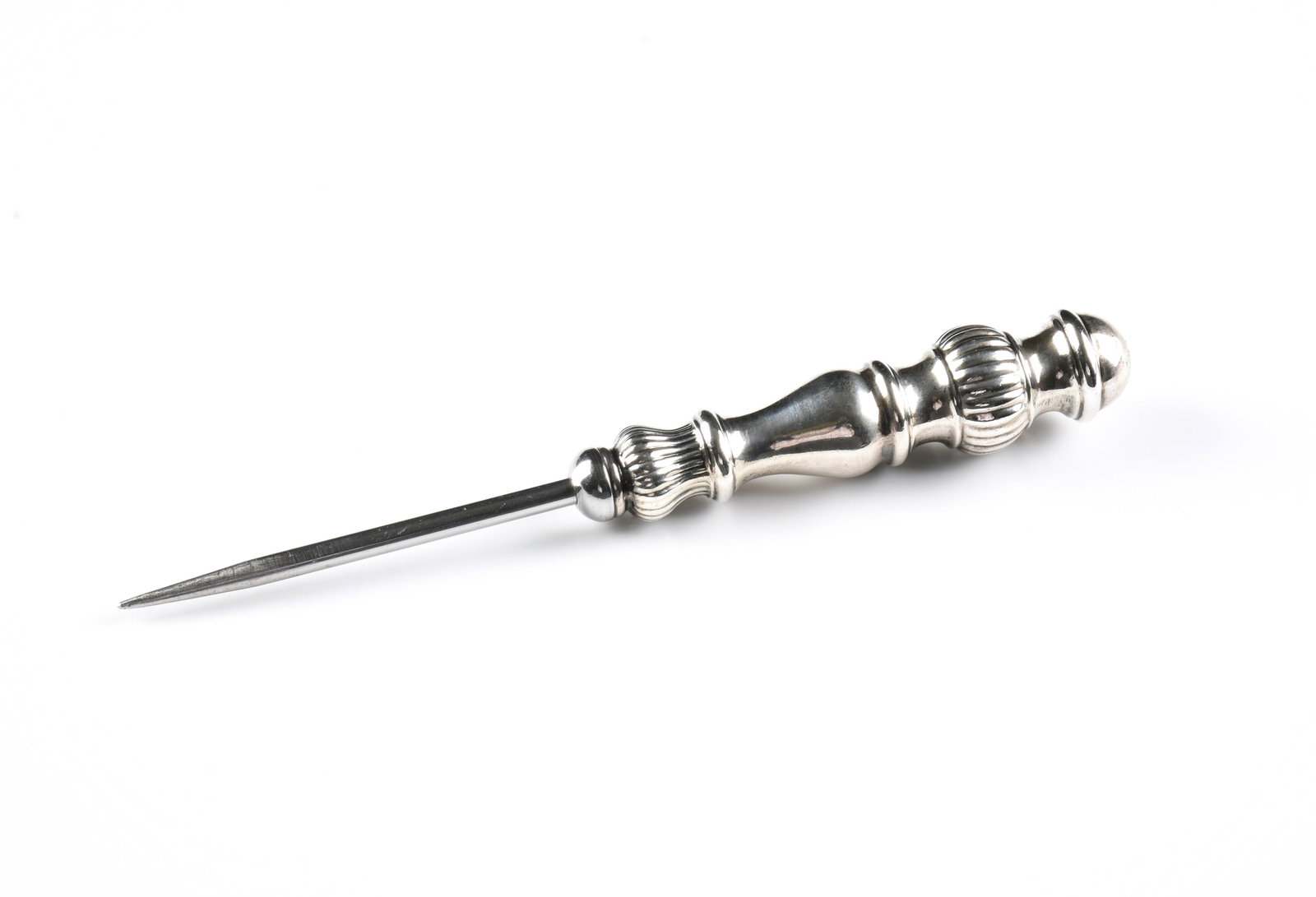 A STERLING SILVER ICE PICK, 20TH CENTURY, (1 of 2)