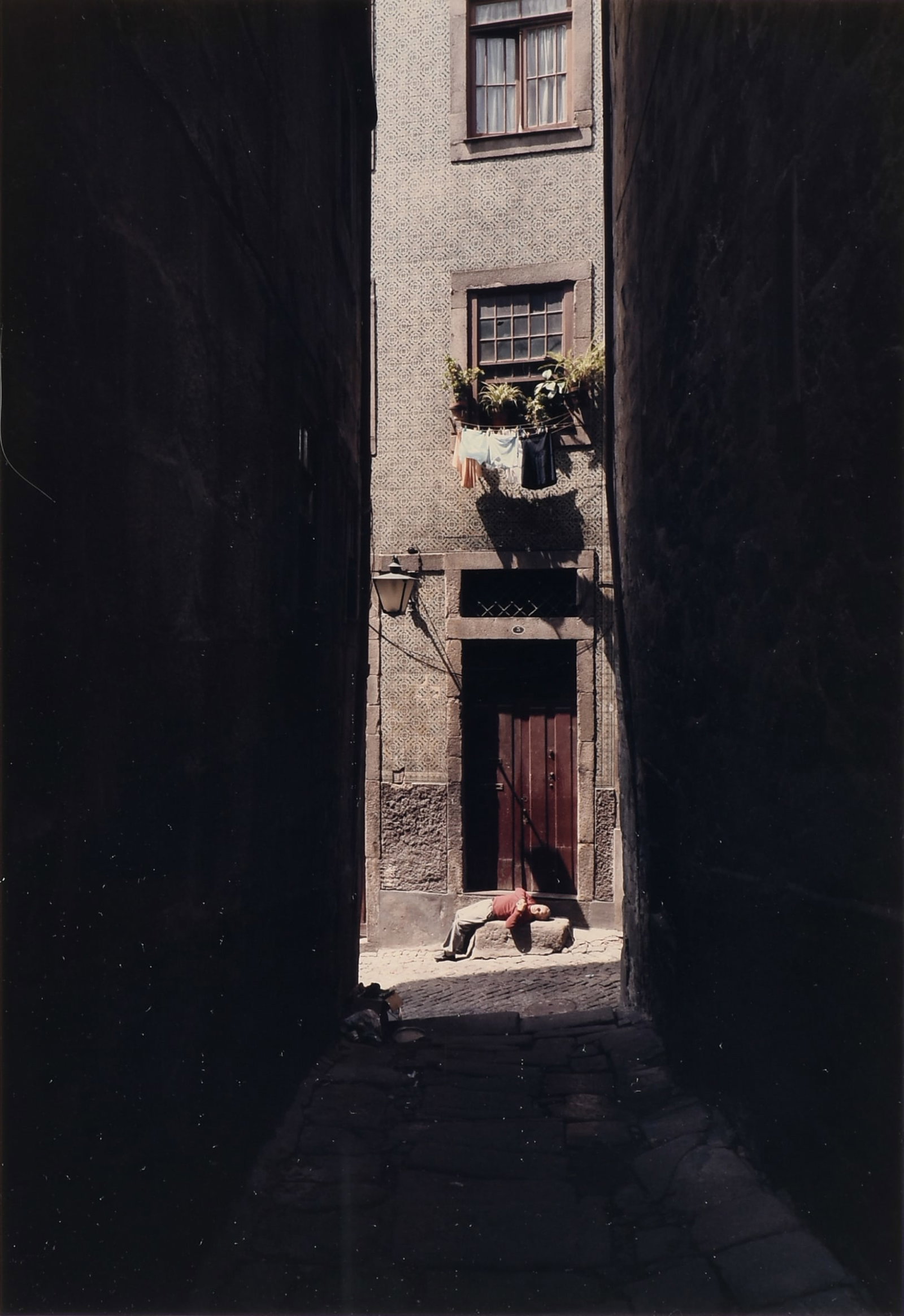 GEOFF WINNINGHAM (American/Texas b. 1943) Porto, Portugal, 1987,: GEOFF WINNINGHAM (American/Texas b. 1943) Porto, Portugal, 1987, chromogenic print, signed on mat at lower right, "Geoff Winningham," and titled, dated, and numbered on mat at lower left, "Porto, Port