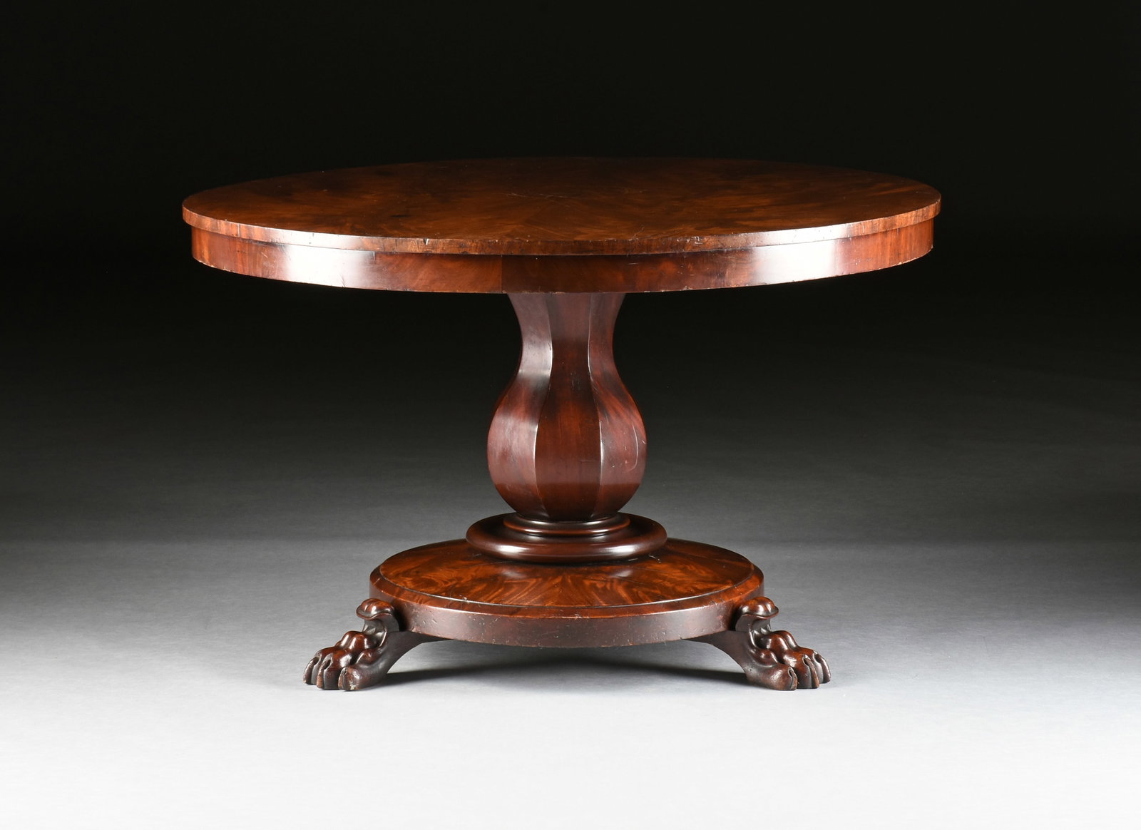 A REVIVAL STYLE TILT-TOP DINING TABLE, PROBABLY ENGLISH, 19TH CENTURY, (1 of 4)