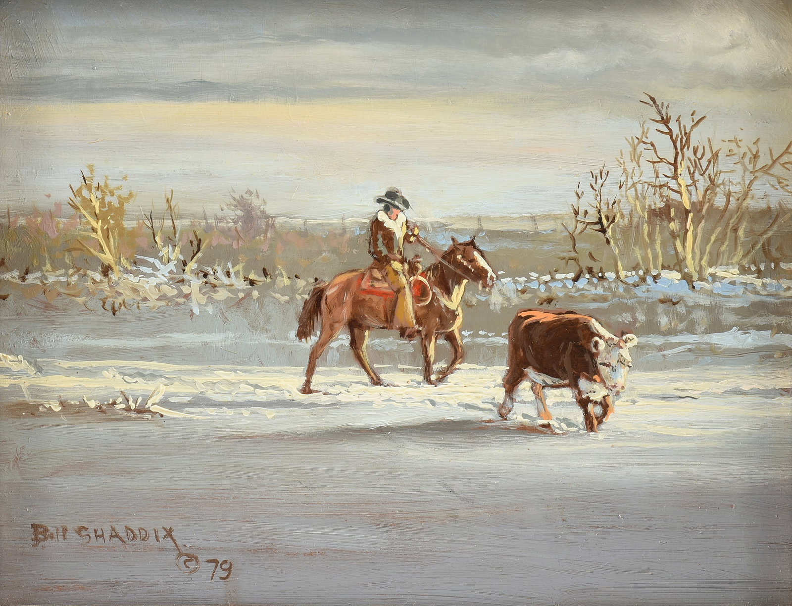 BILL SHADDIX (American. 1931) Frosty Work, 1979, (1 of 9)